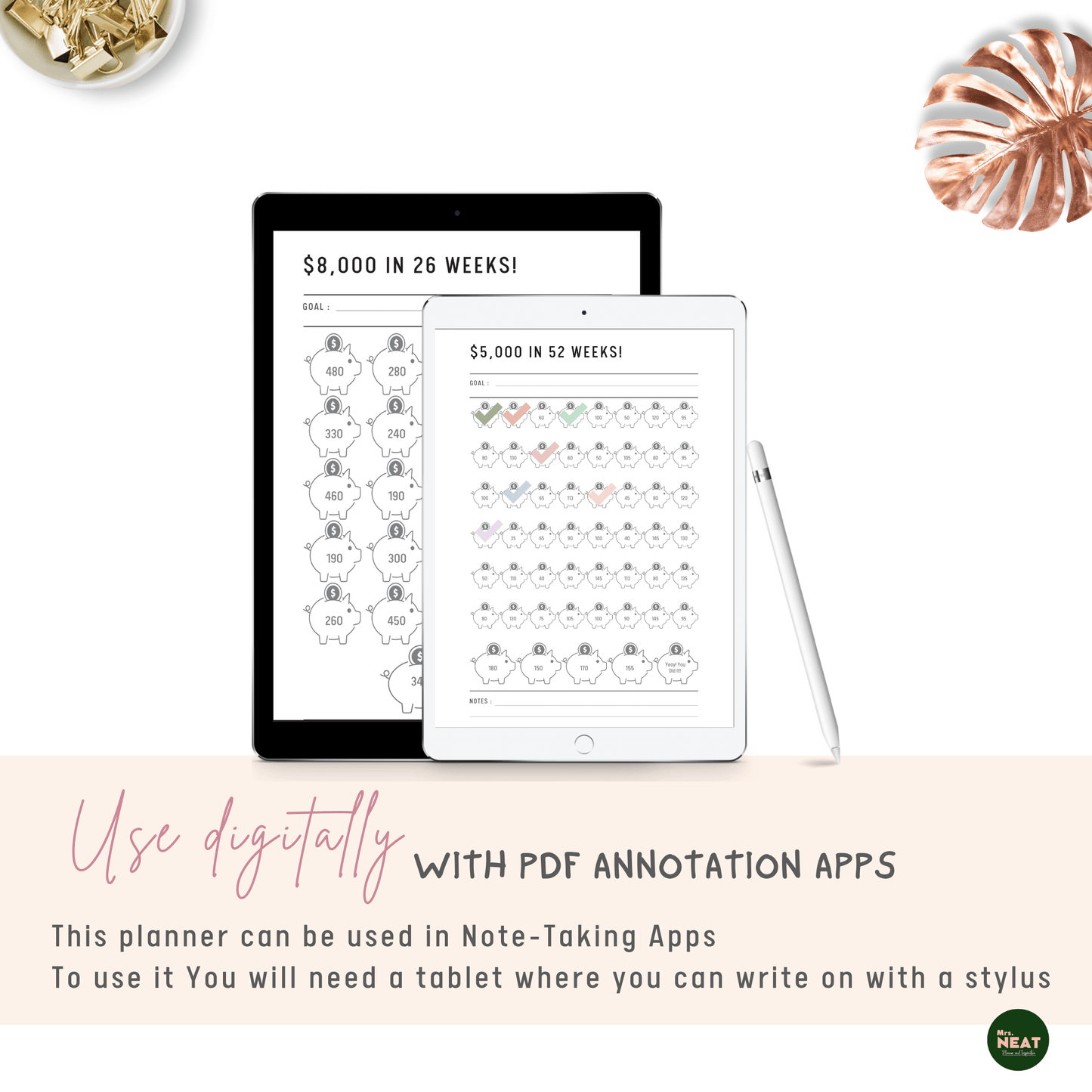 Ultimate Money Saving Challenge Printable, 52 Week Saving Challenge, 26 Weeks Saving Challenge, 100 Envelope Challenge, PDF, Multiple Size