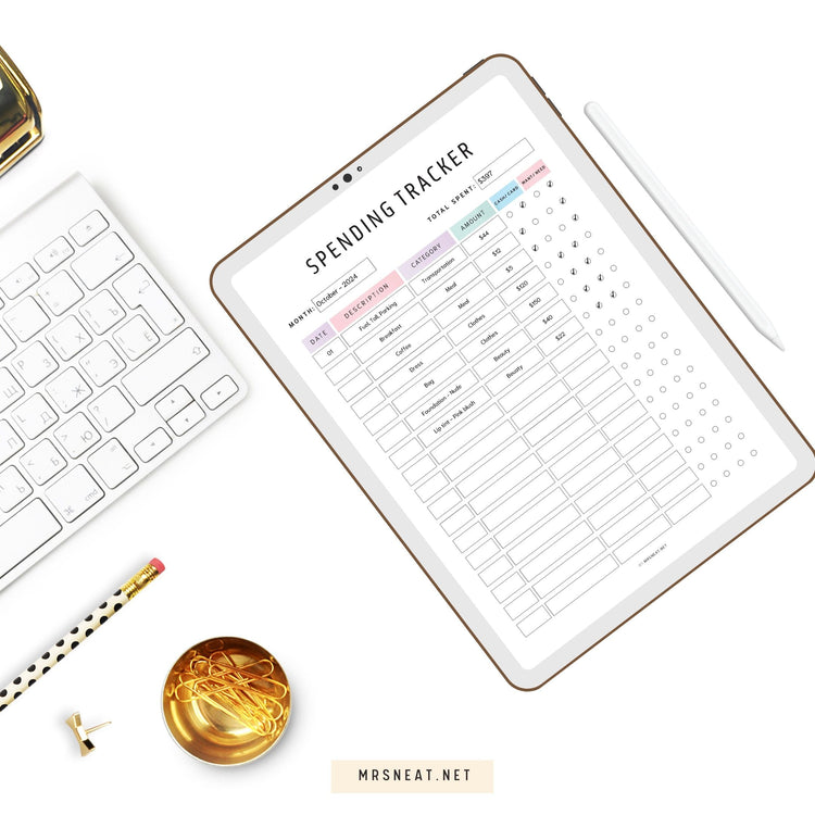 Simplify Your Finances with Our Fillable Spending Tracker Printable ...