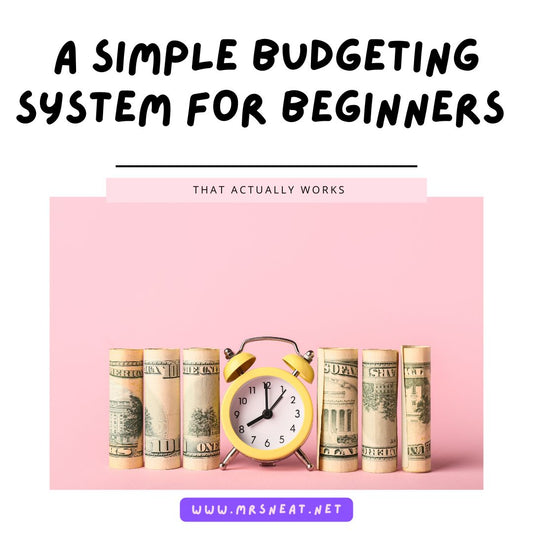 Simple budgeting for beginners with a printable budget planner and organized financial tracking pages