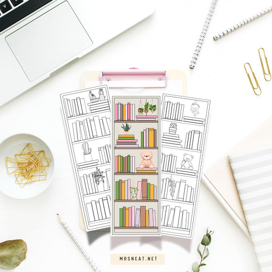 Bookmark Bookshelf Printable A Creative Way to Mark Your Favorite Book Pages