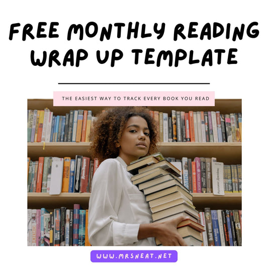 FREE Monthly Reading Wrap Up Template The Easiest Way to Track Every Book You Read
