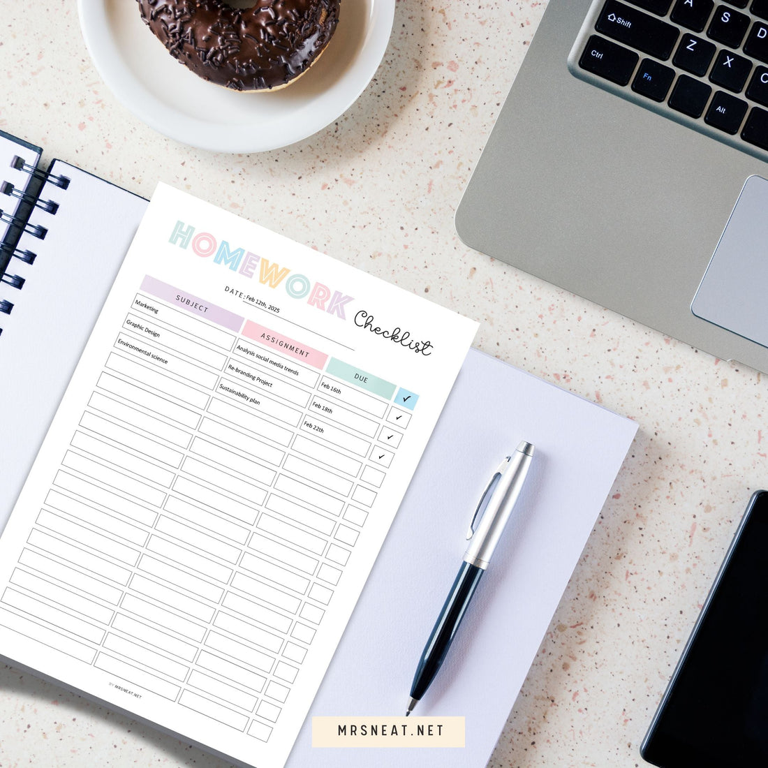 Weekly Homework Template That Will Help You Complete All Your Tasks!