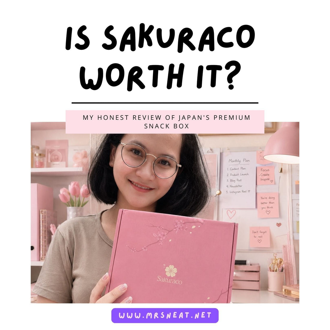 Enjoying Kokuto Chinsuko with Sanpin Tea from the Sakuraco Japanese snack subscription box.