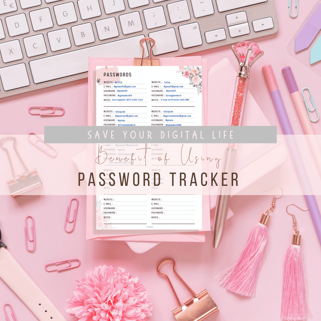 Save Your Digital Life, Benefit of Using Password Tracker