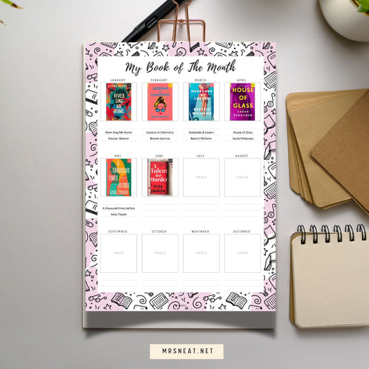 Reading Tracker Template Printable - Stay Organized and Enjoy Your Reading Journey!