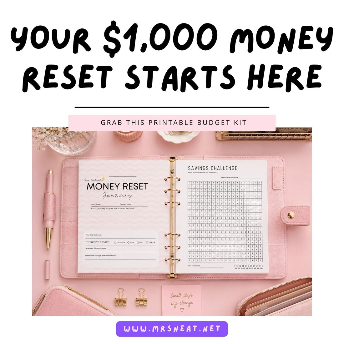 The Budget Printable That Makes Saving Feel Easy