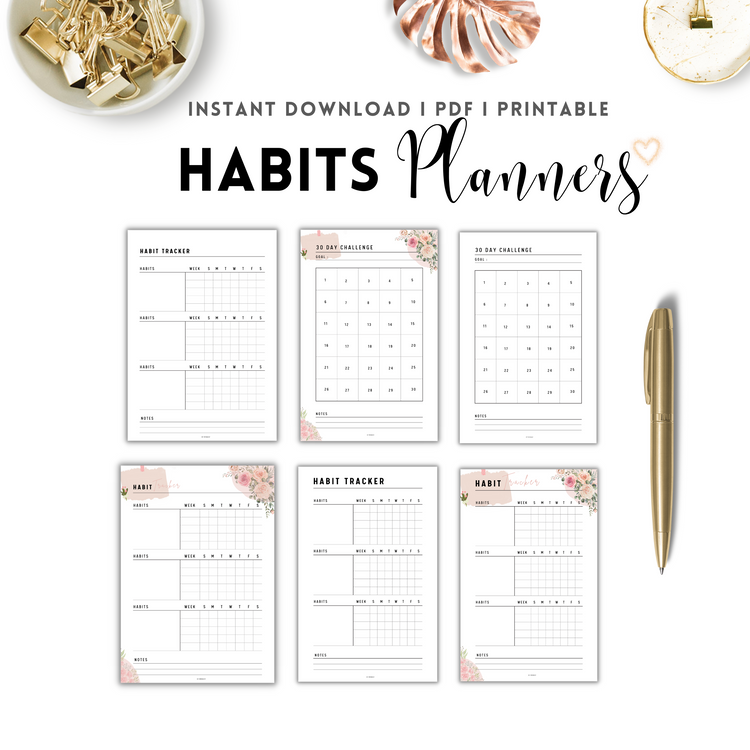 Habit Planner Digital and Printable