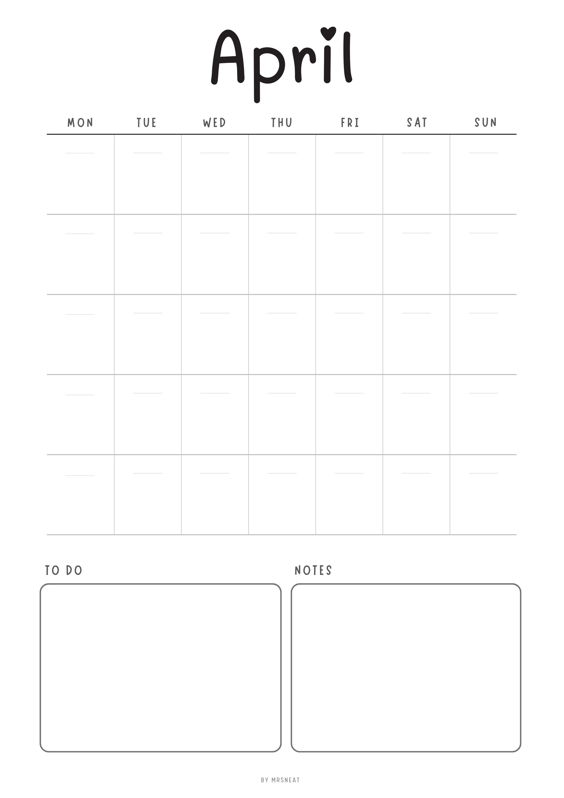 12 Month Calendar Pages, Journal Monthly planner 2025 printable, Monthly calendar page, Calendar Template 2025, A4, A5, Letter, Half Letter