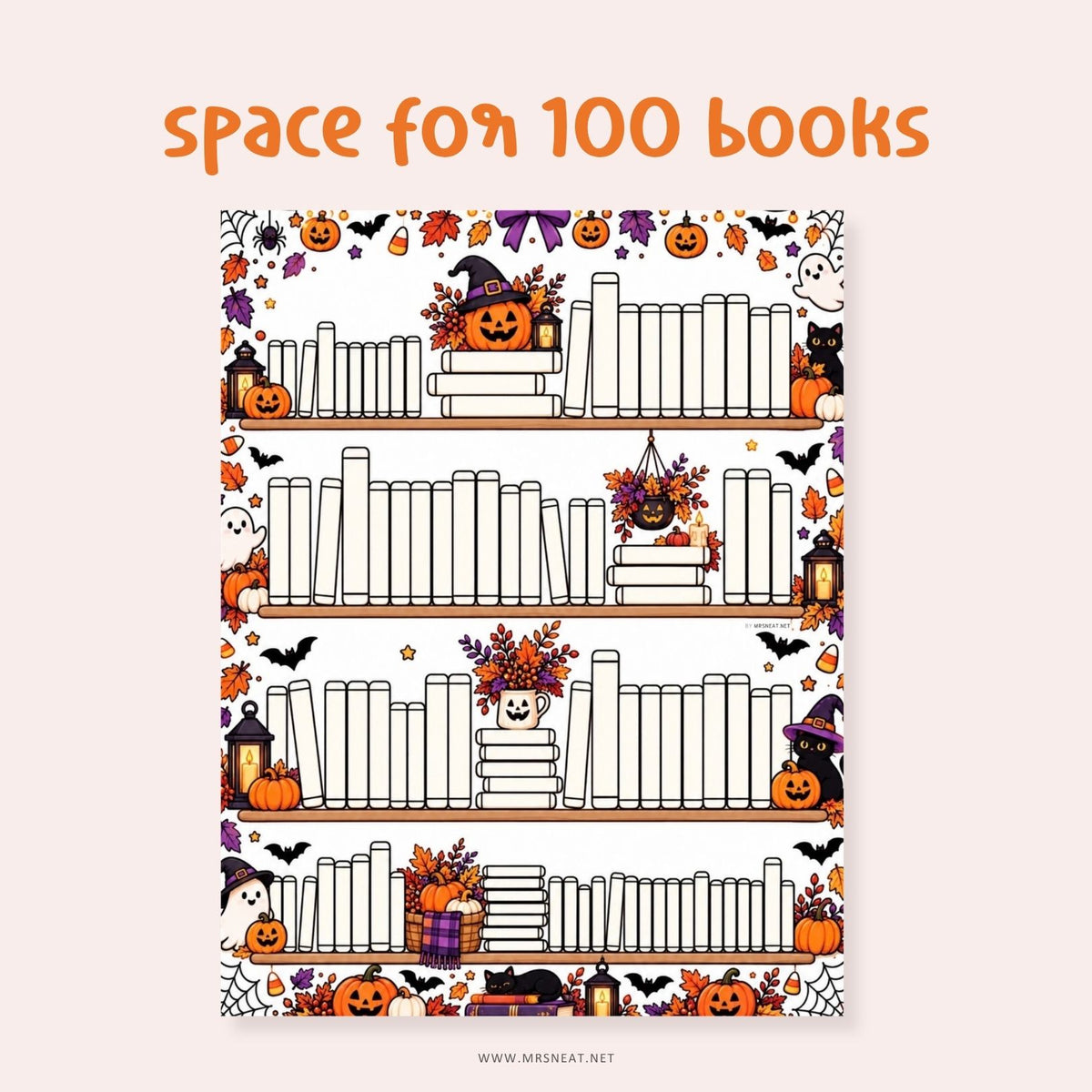 100 books reading tracker printable for book lovers who want a fun and visual way to complete their reading challenge