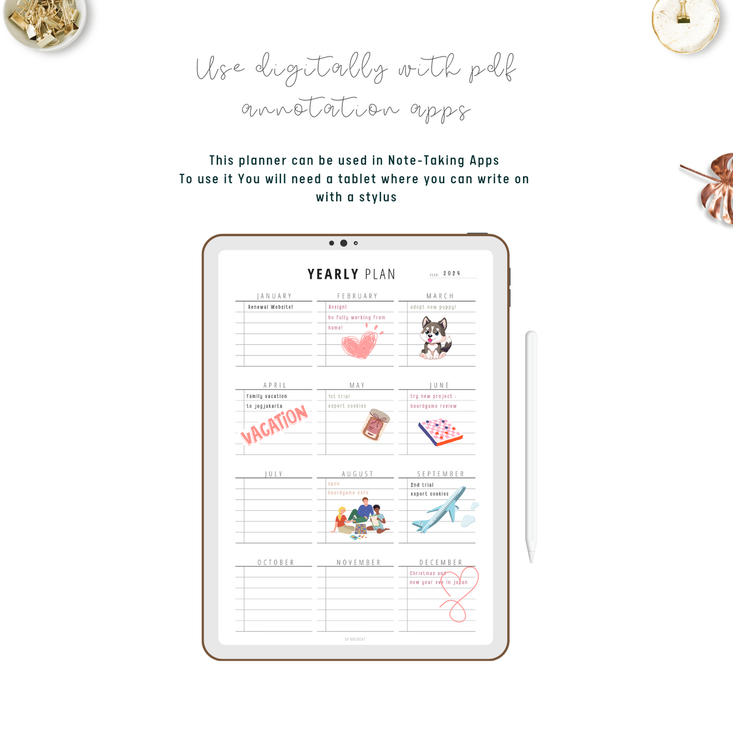 the Ultimate Yearly Planner Printable