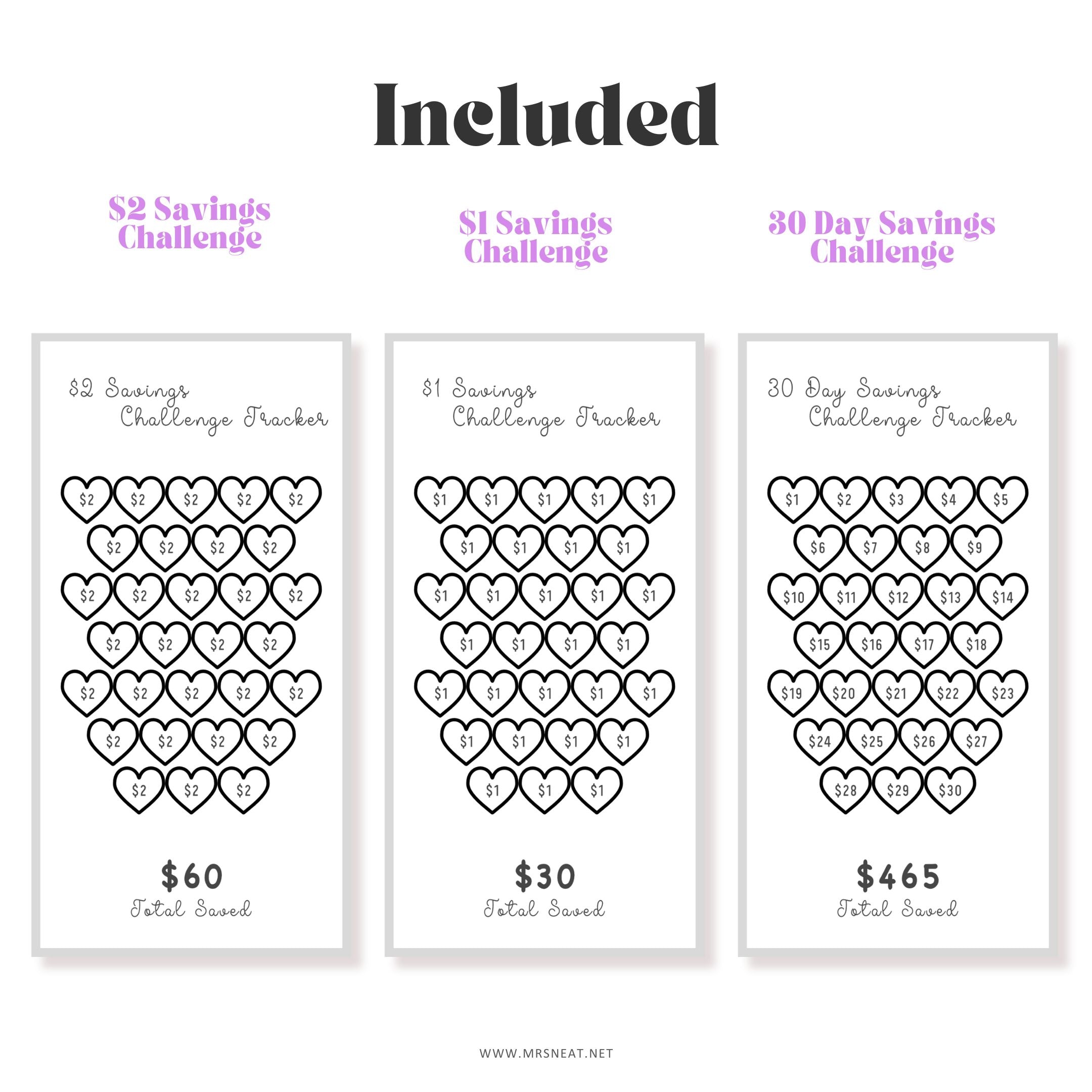 12 Mini Savings Challenge - M563 – mrsneat