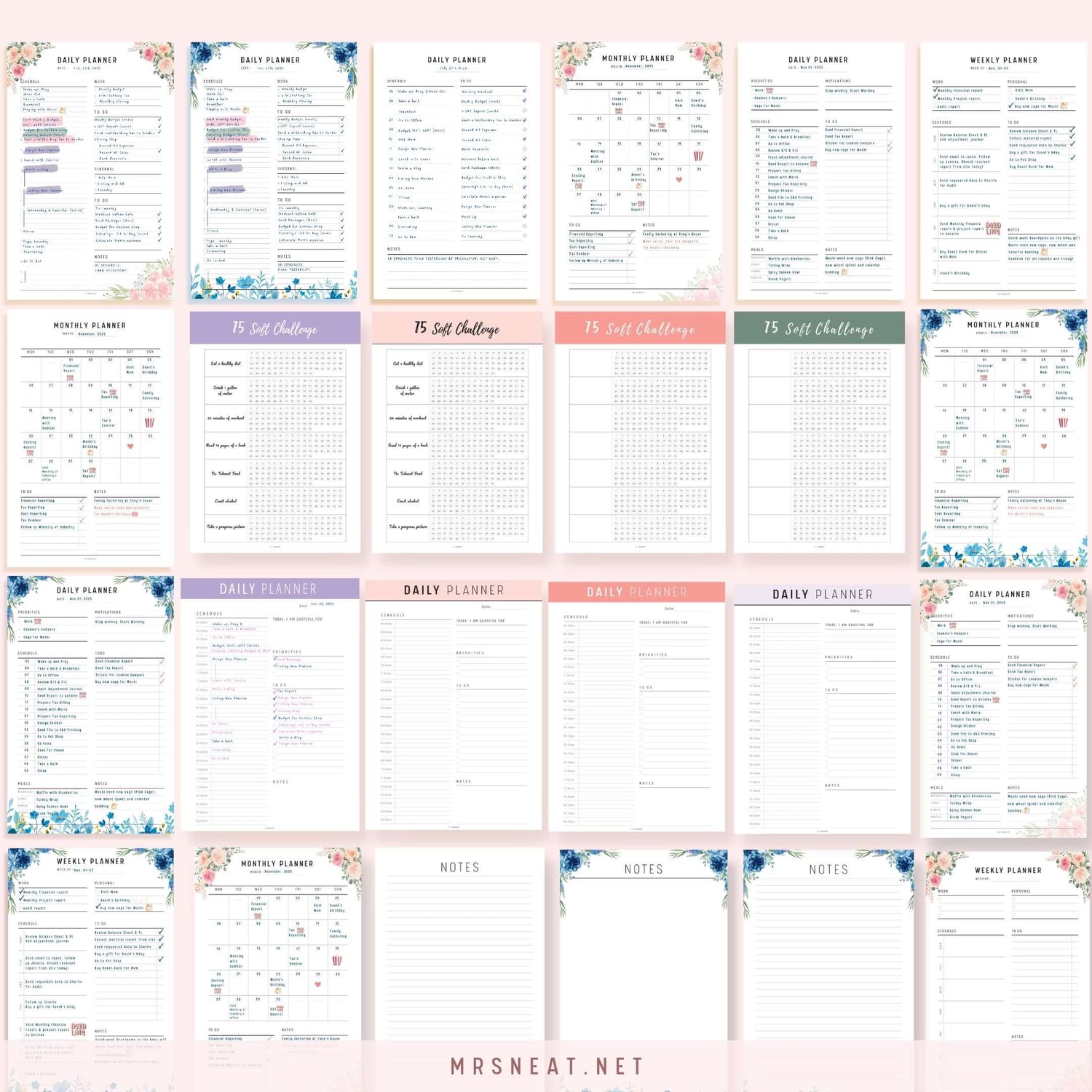 Instant Download Printable Planner by mrsneat.net