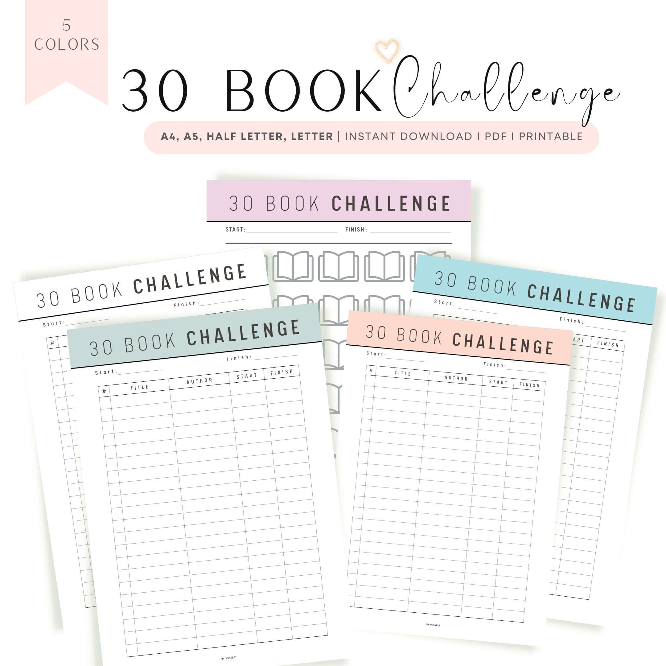 30 Book Challenge Pdf – mrsneat