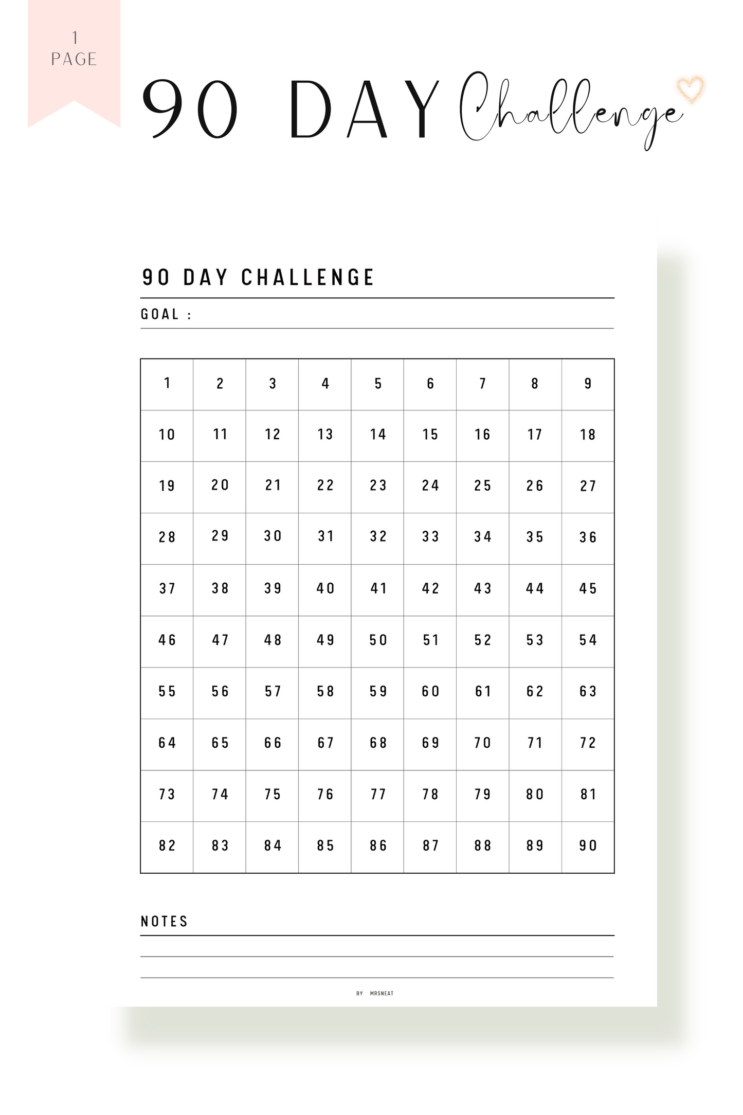 Habit Challenge Printable Bundle