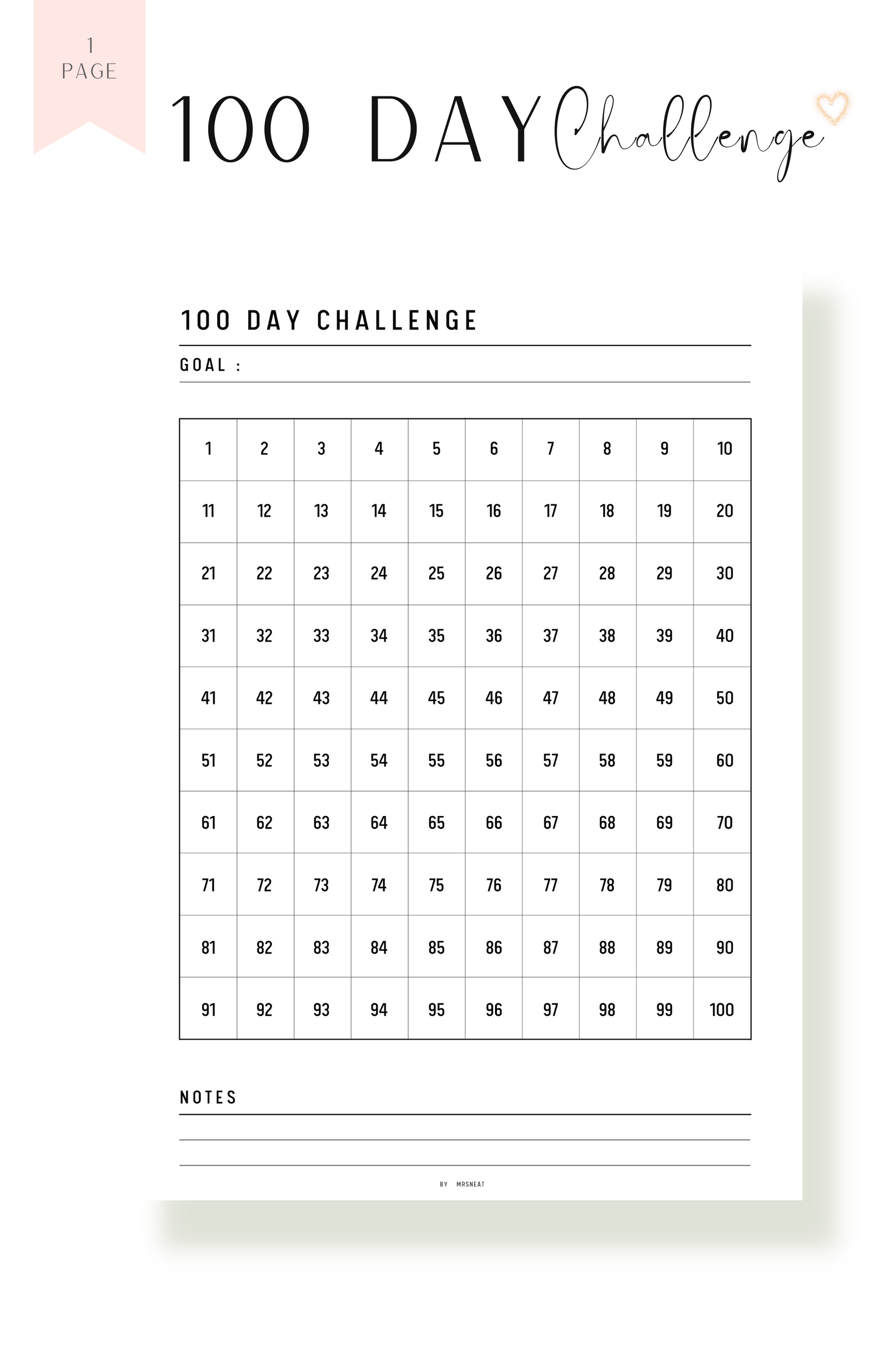 Habit Challenge Printable Bundle