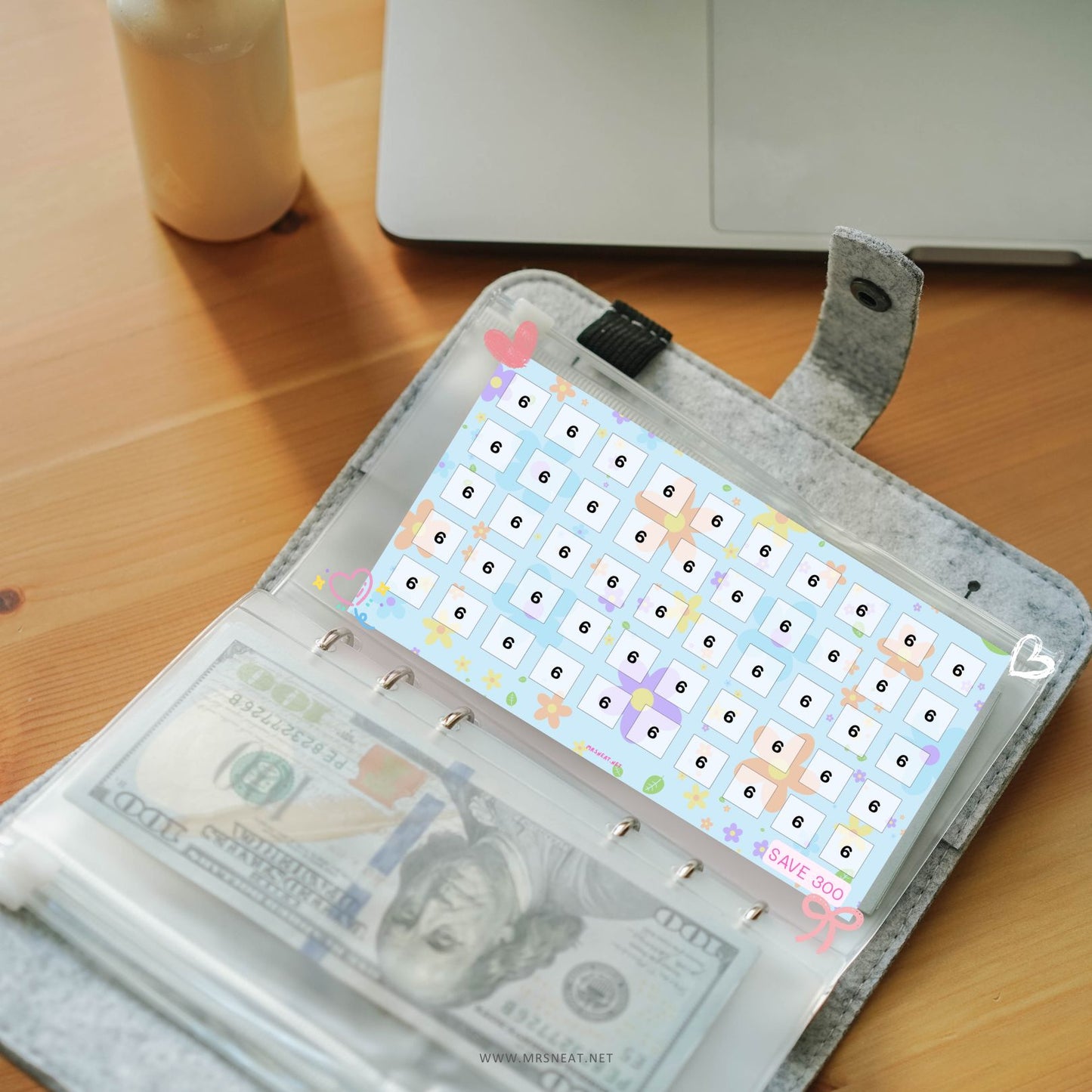 Floral Savings Challenge, A6, Printable, Colorful, Cute, 6 Challenges, Floral Theme, Spring Savings Challenge, Budget Tracker, Savings Tracker, Cash Stuffing, Tiny Mini Savings Challenge, Kawaii Savings Challenge, Low Income Savings Challenge, Low income budget tracker, Printable, Digital Download