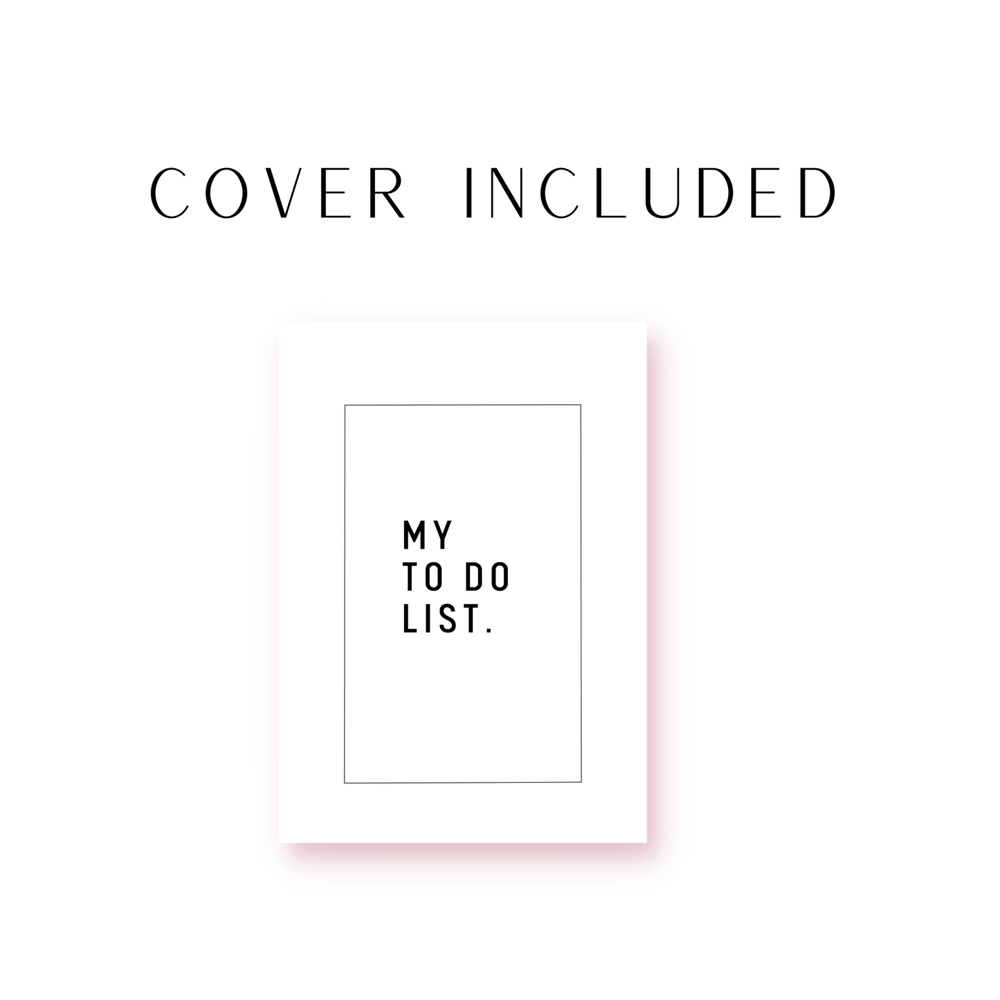 Cover To Do List Planner Printable