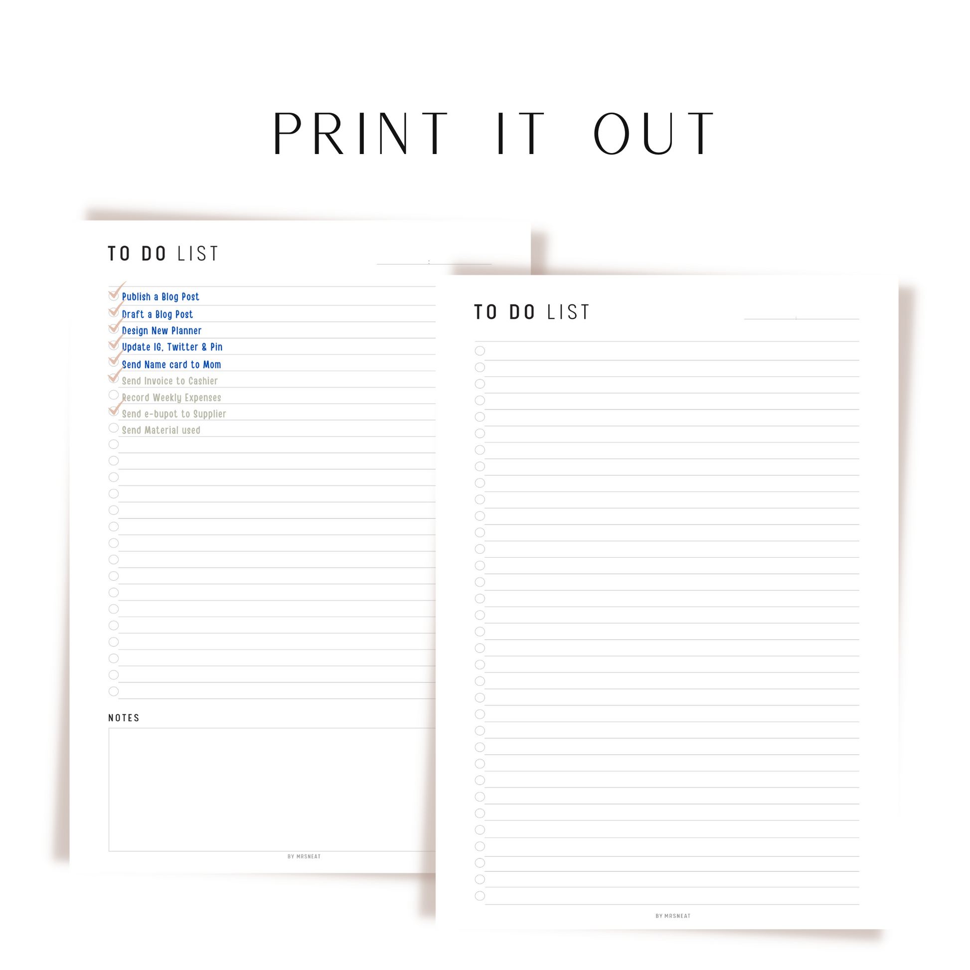Simple To Do List Planner Printable