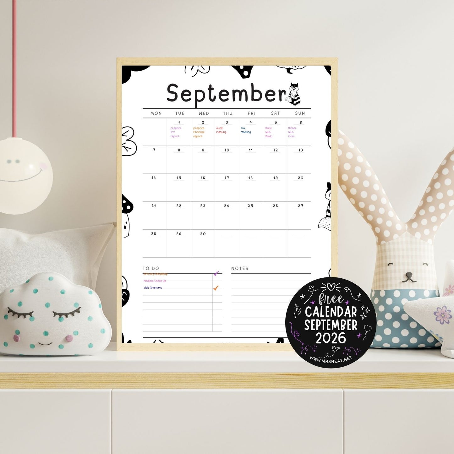 Free September 2026 calendar PDF for home, work, school, and everyday planning