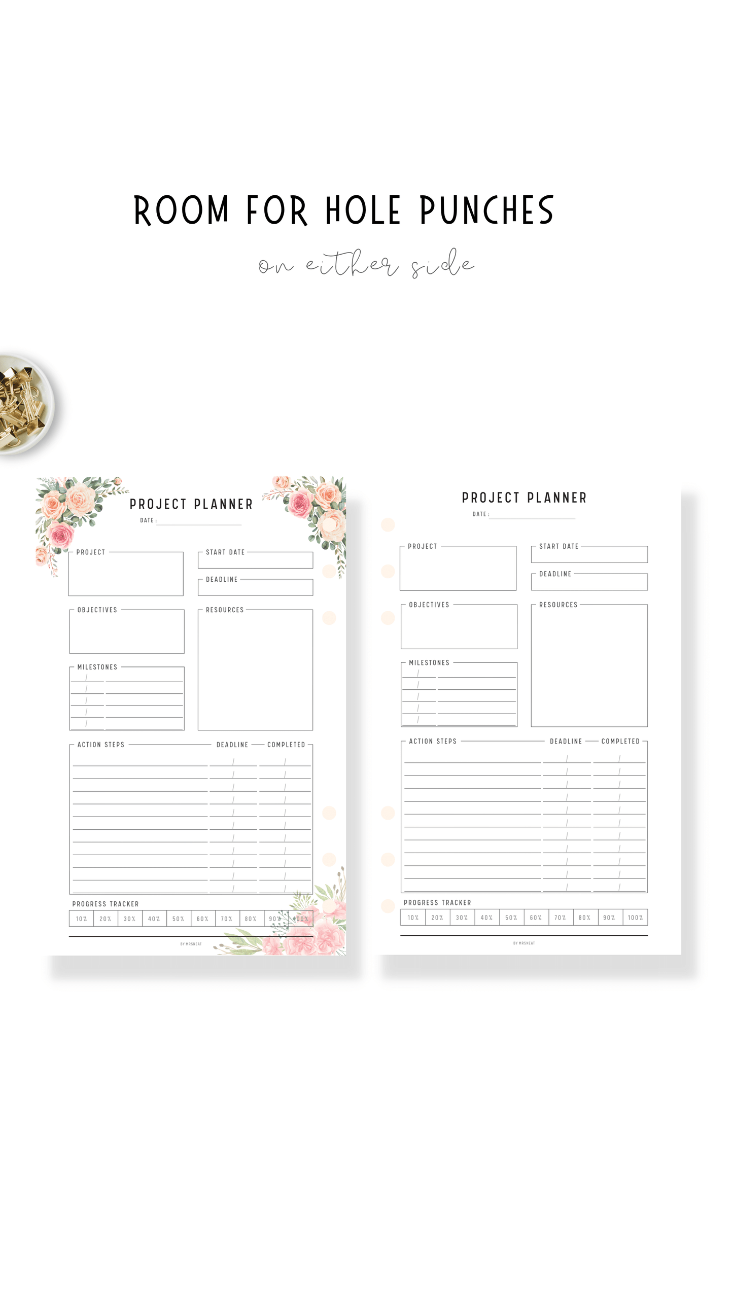 Project Planner Printable