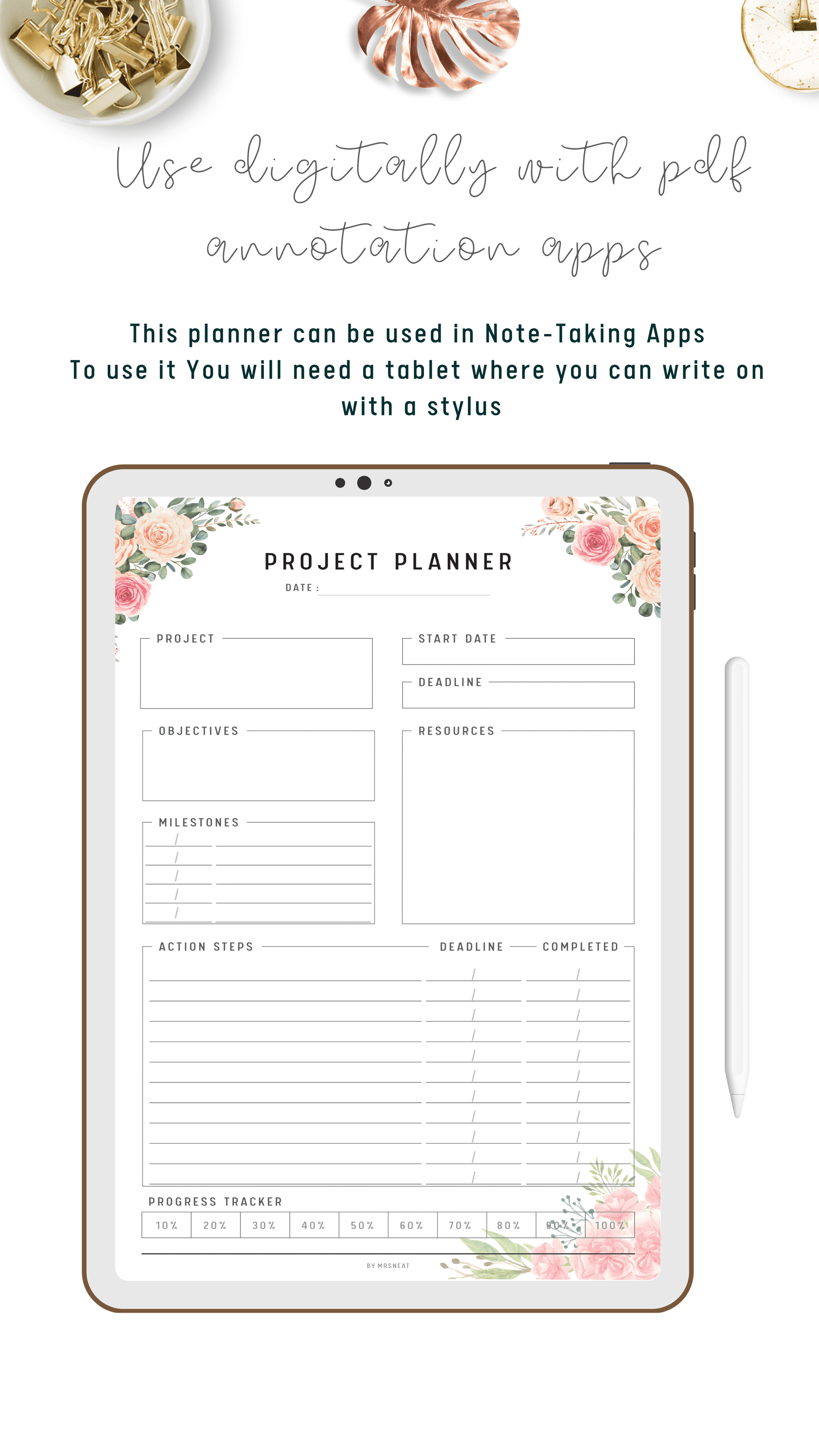 Project Planner Printable