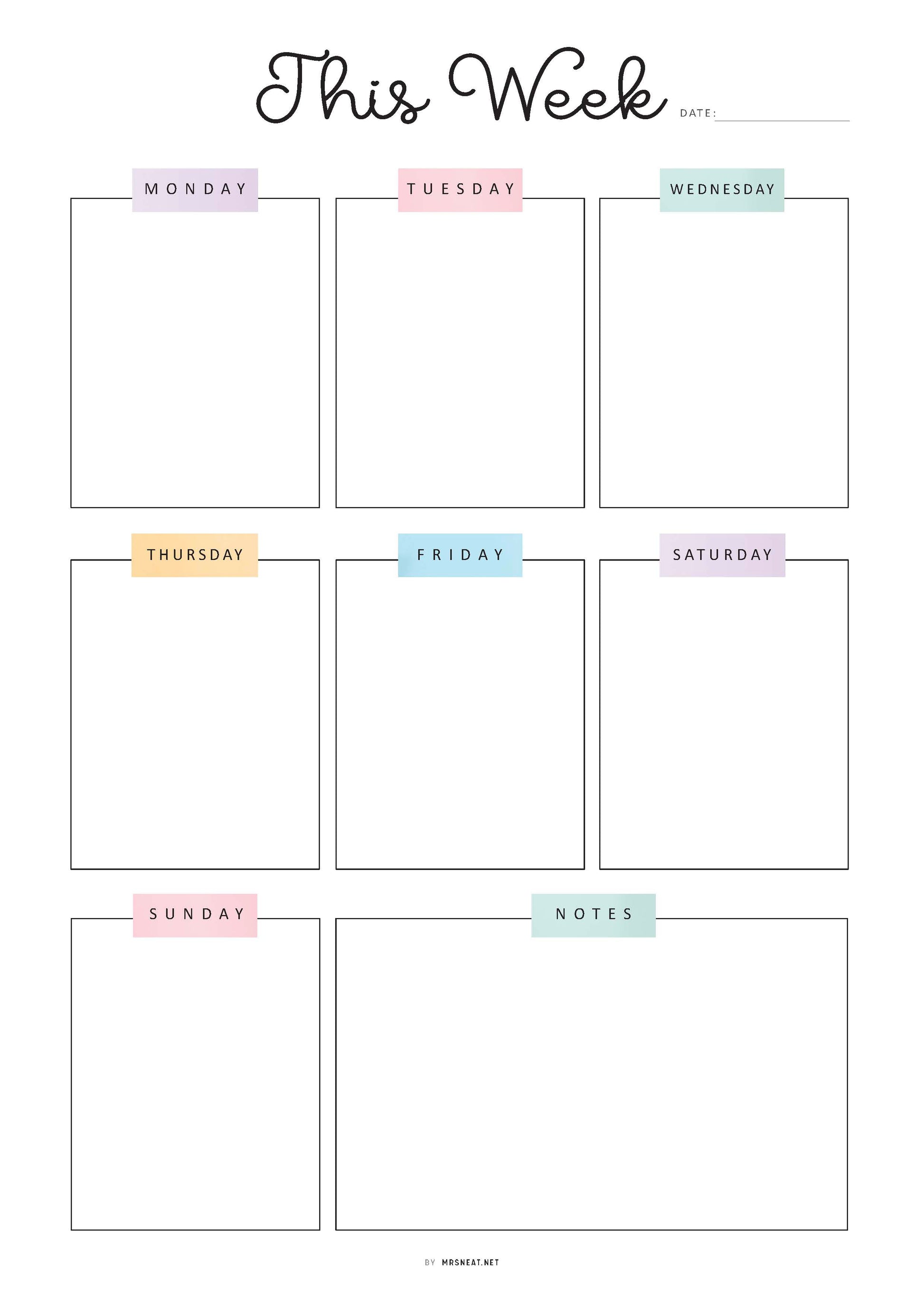 Daily, Weekly, Monthly Planner Bundle, 3 pages, Lined and Unlined version, PDF Fillable, Digital Planner, Printable Planner, A4, A5, Letter, Half Letter, Sunday and Monday start