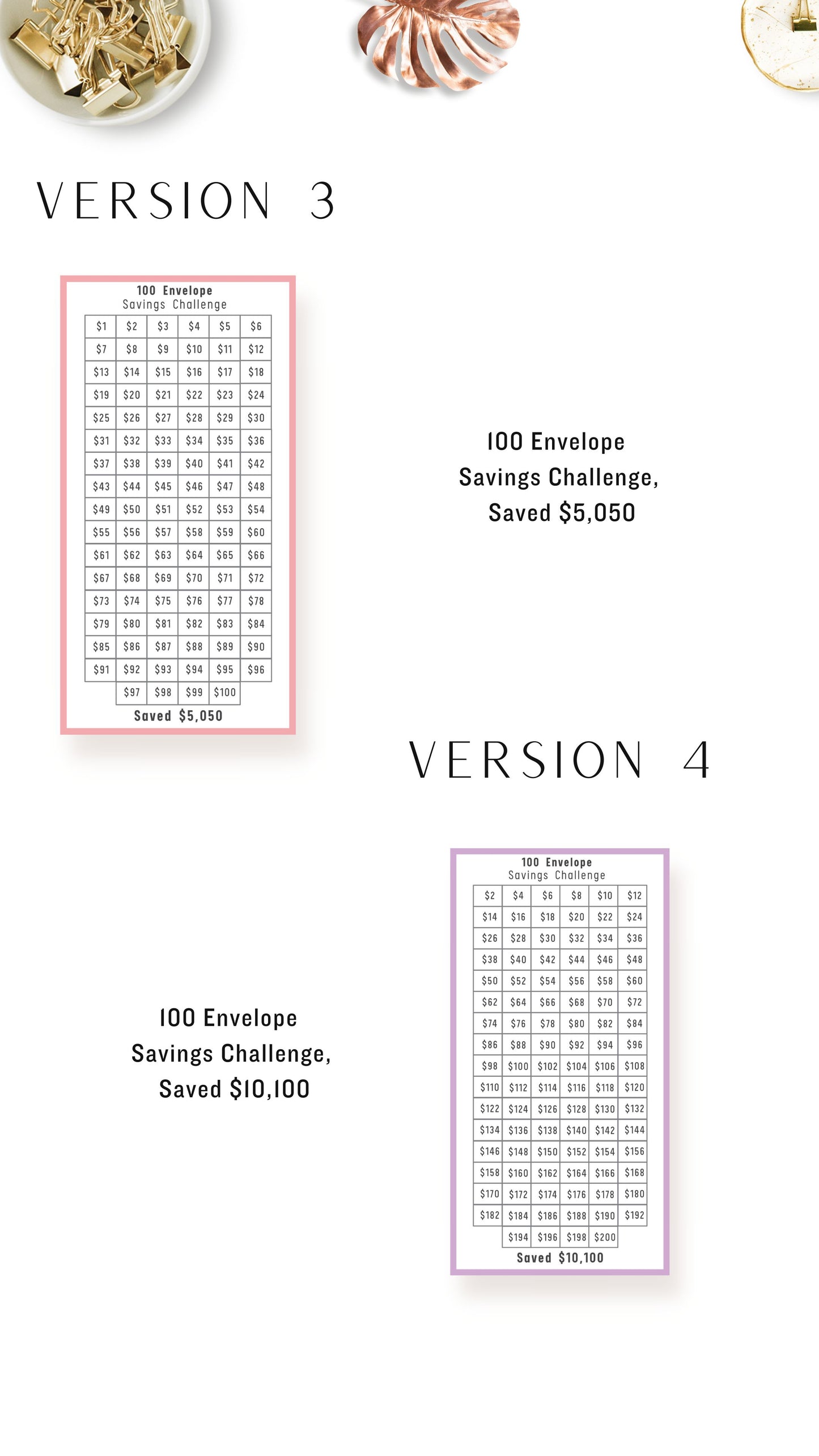 Envelope Small Saving Challenge Printable