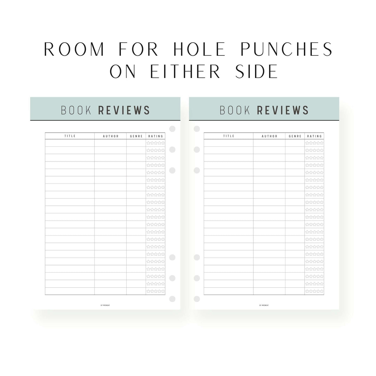 Book Reviews Template - M232 – mrsneat