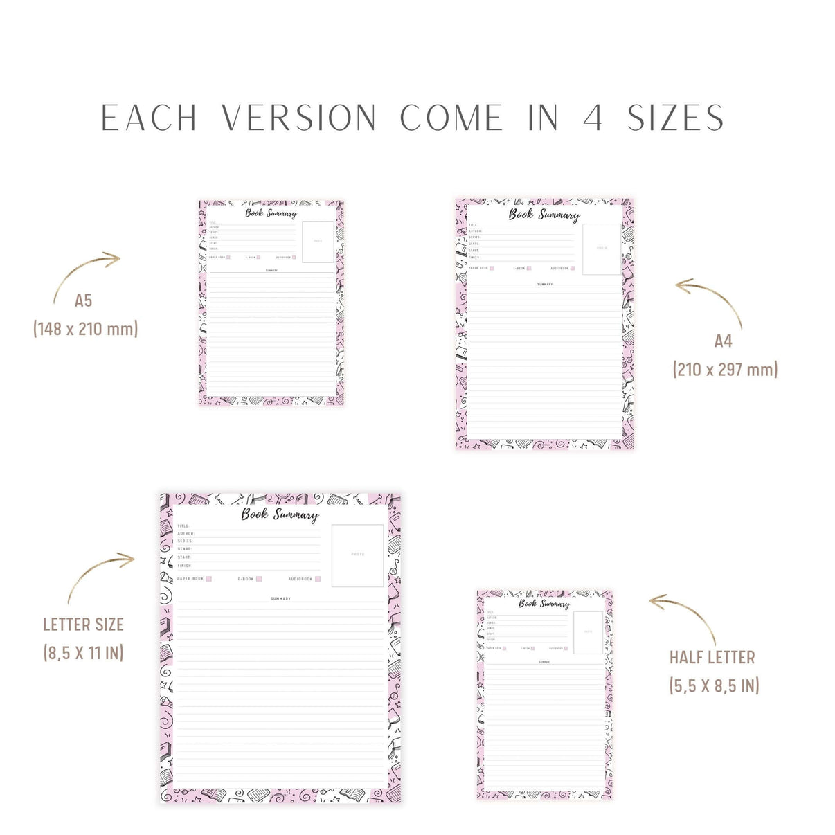 Book Summary Template Printable Mrsneat