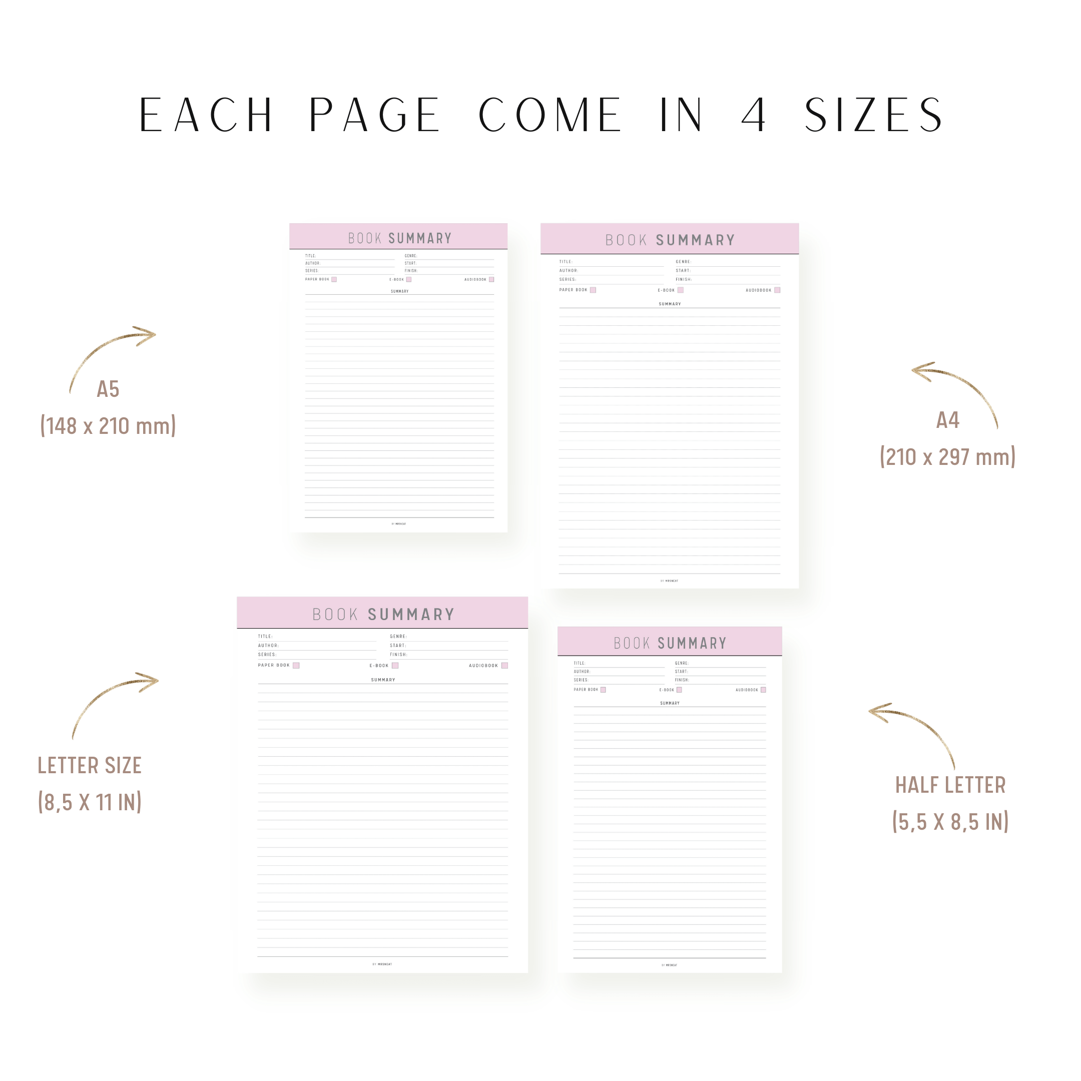 Book Summary Printable mrsneat