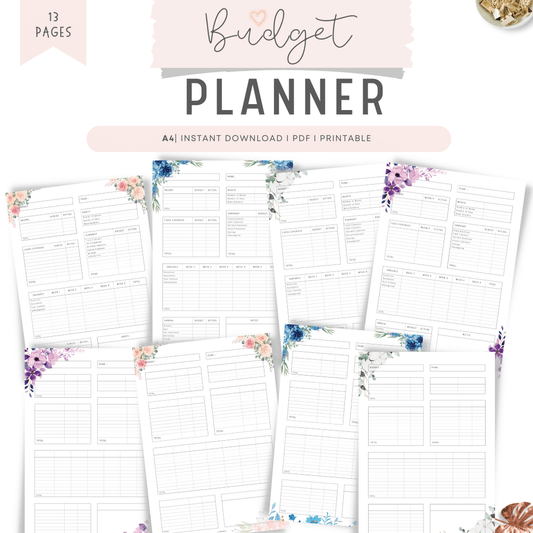 Budget Sheet Printable Planner