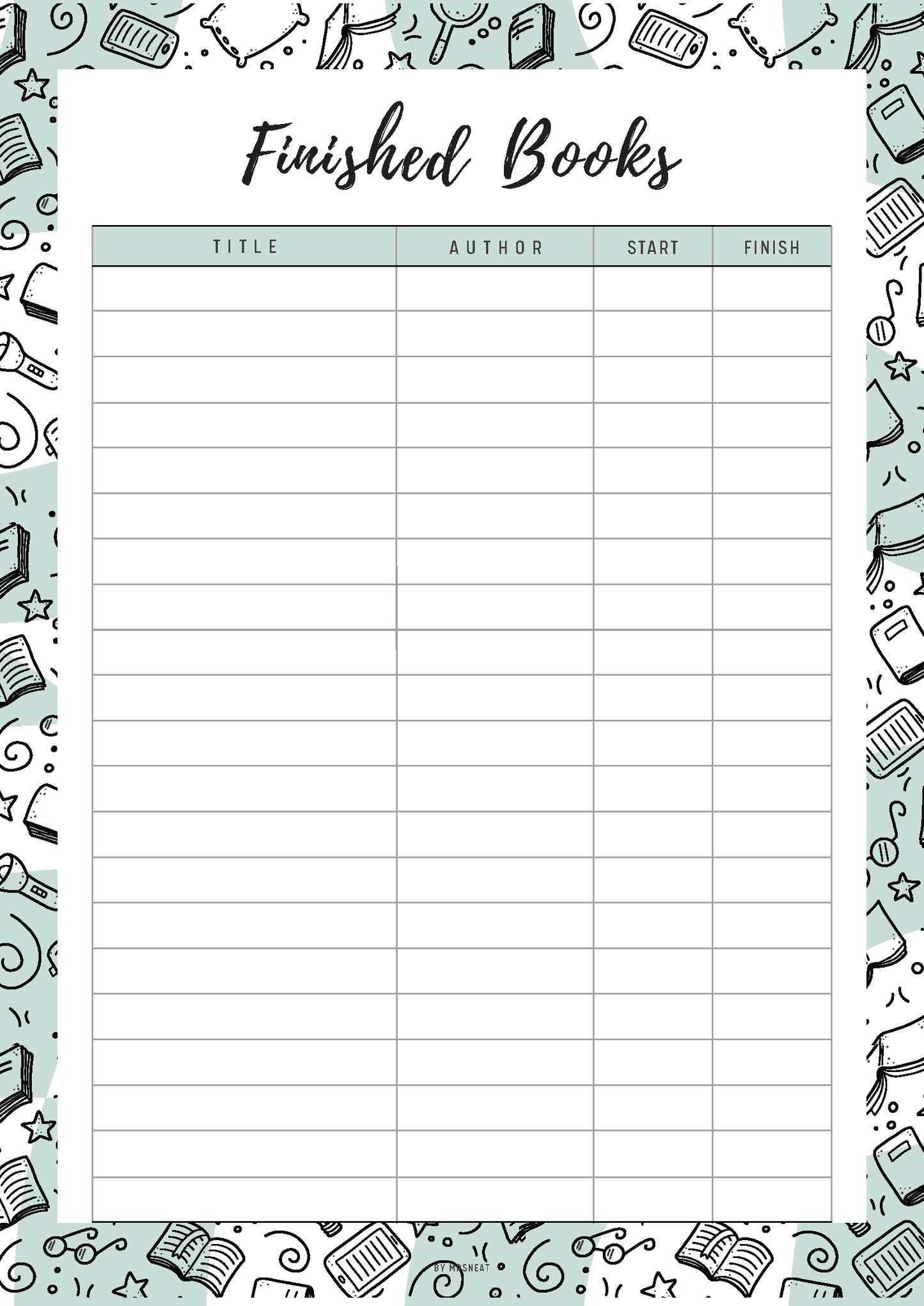 Books I've Read Template, Reading Log Printable, Reading Tracker, Books To Read, Book Log, Book Tracker, Reading Planner, 4 sizes, 5 colors