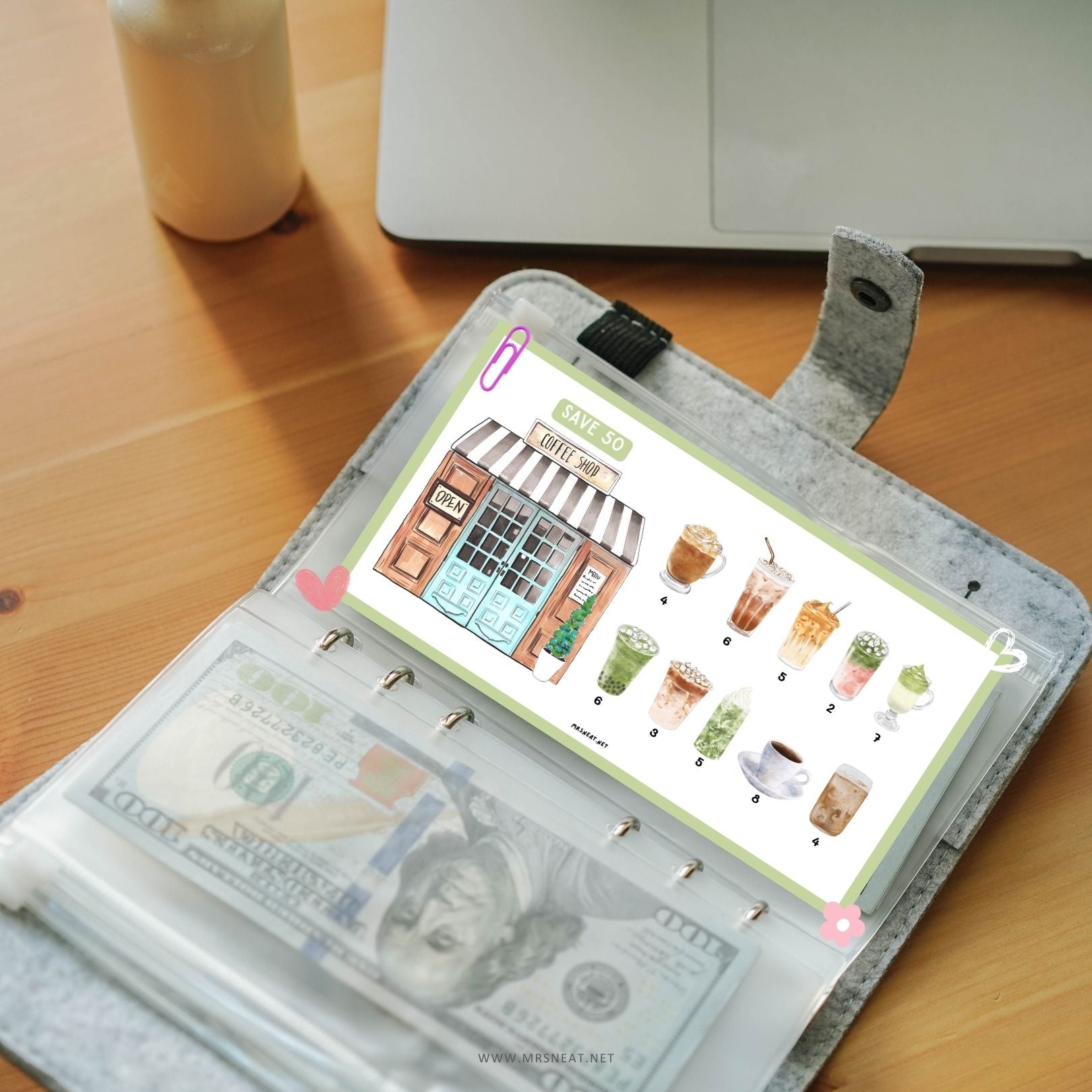 Coffee Fund Savings Challenge, Tiny Mini Savings Challenge, 2 Challenges, A6, Printable, Digital Download, Budget Tracker, Savings Tracker, Money Tracker, Fun Mini Game, Cash Stuffing, Low Income Savings Challenge, Low income budget tracker