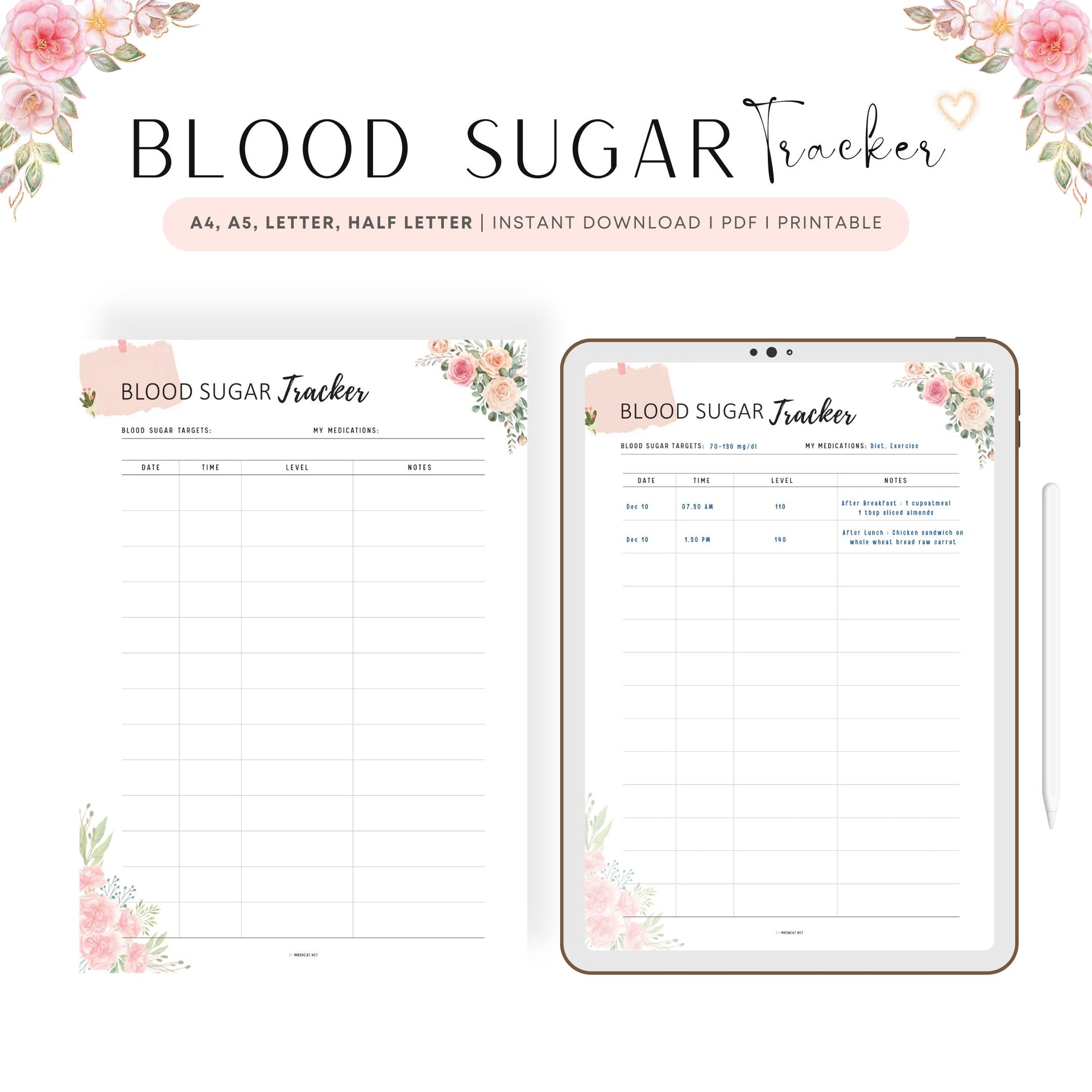 Discount Codes Tracker Printable Coupon Code Tracker Shop Discount Savings  Printable PDF A4 A5 Letter Half Letter 
