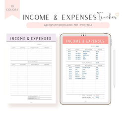 FREE Income and Expense Tracker Template Printable – mrsneat