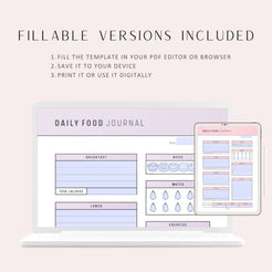 Printable Daily Food Journal Template – mrsneat