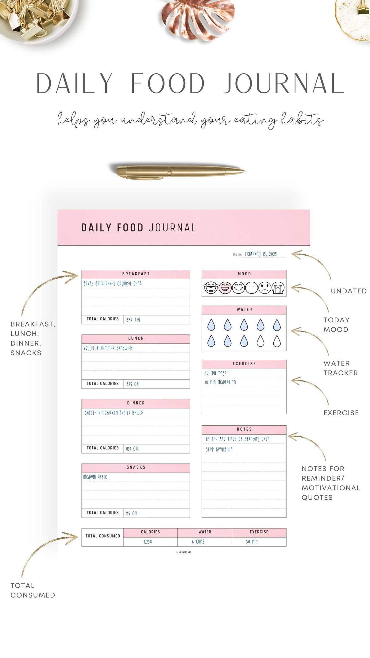 Food Journal Assignment Open media 2 in modal
