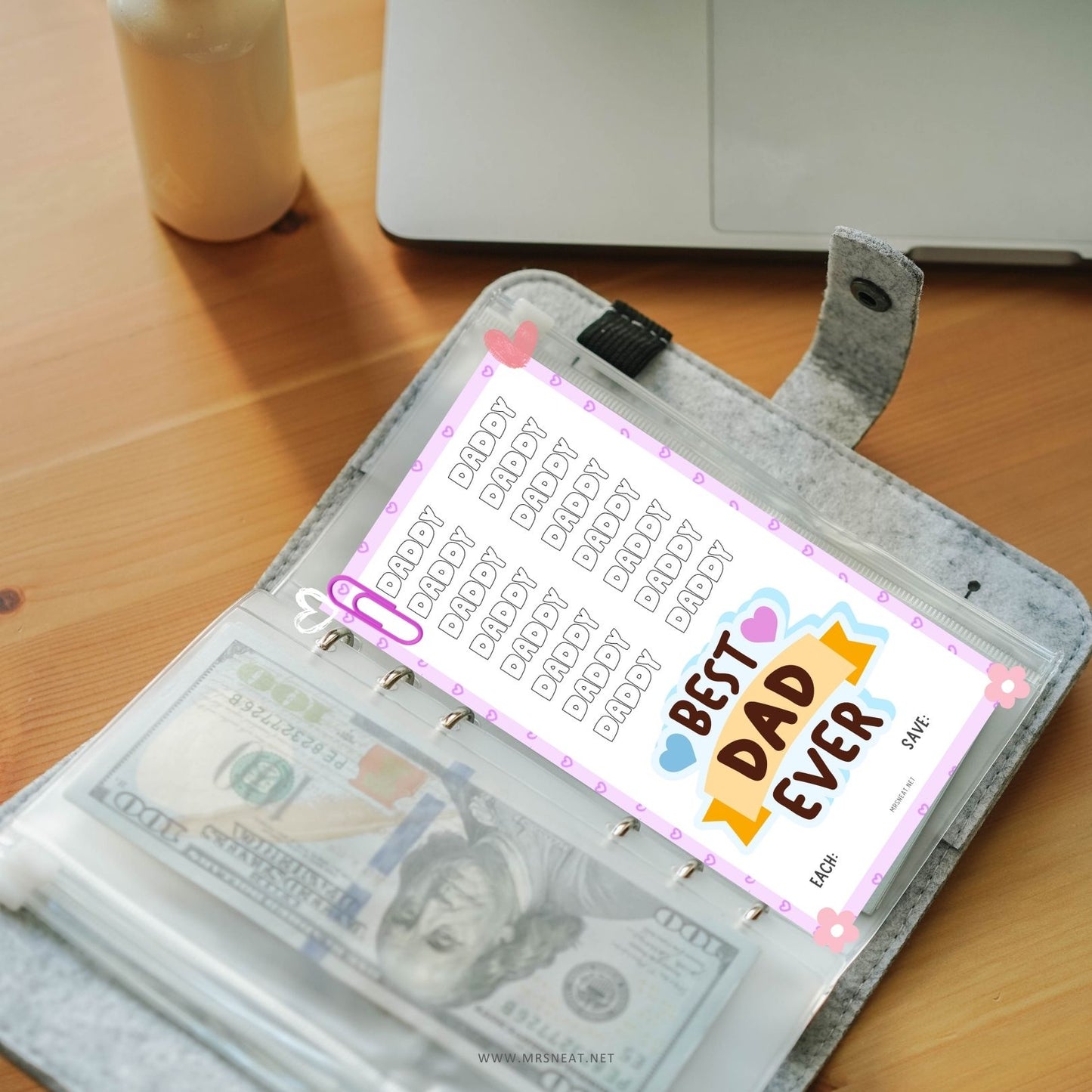 Father Day Fund Savings Challenge, A6, Printable, 4 Challenges, 4 Versions, Budget Tracker, Savings Tracker, Money Tracker, Gift for Daddy, Gift for Fathers Day, Colorful, Cute, Tiny Mini Savings Challenge