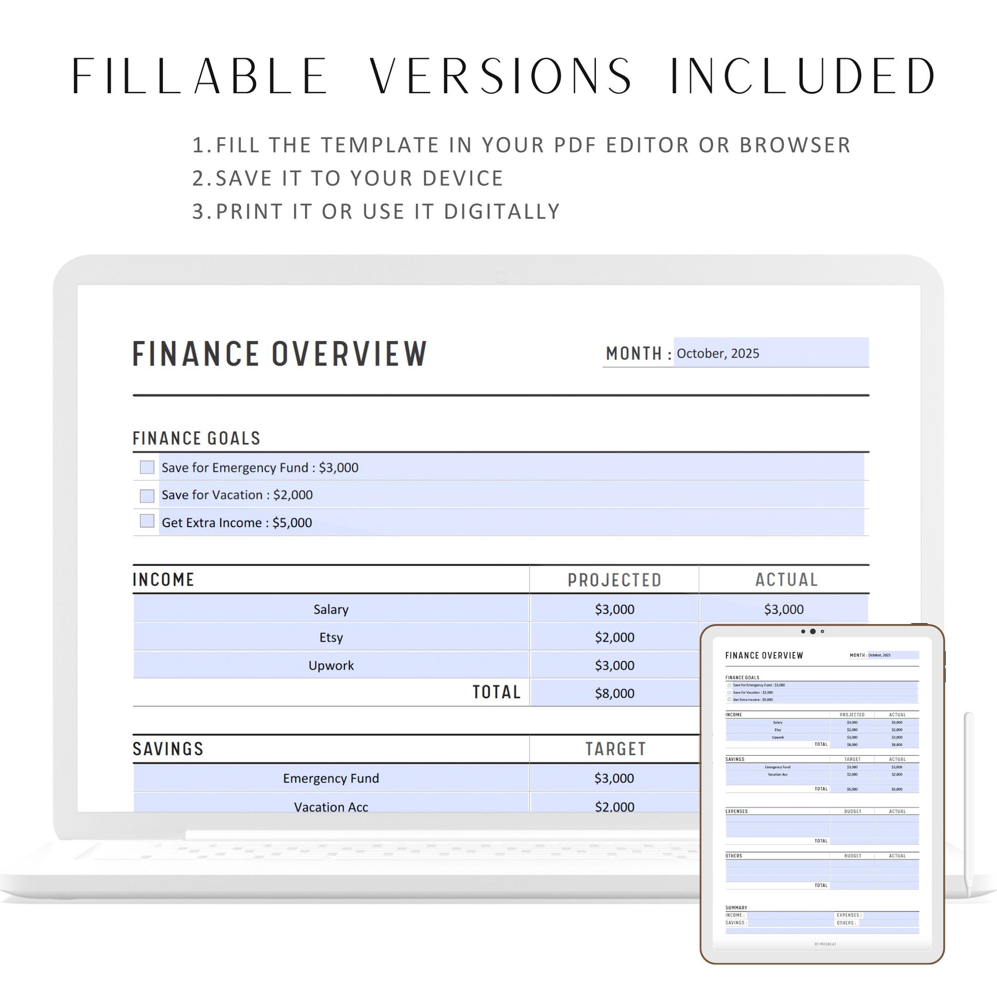 Monthly Finance Overview Printable, Budget Organizer, Income Expense, Budget Template, Finances at a Glance, A4/A5/Letter/Half SizeMonthly Finance Overview Printable, Budget Organizer, Income Expense, Budget Template, Finances at a Glance, A4/A5/Letter/Half Size