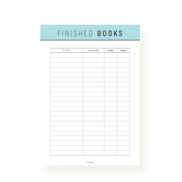Book Complete List Printable Mrsneat