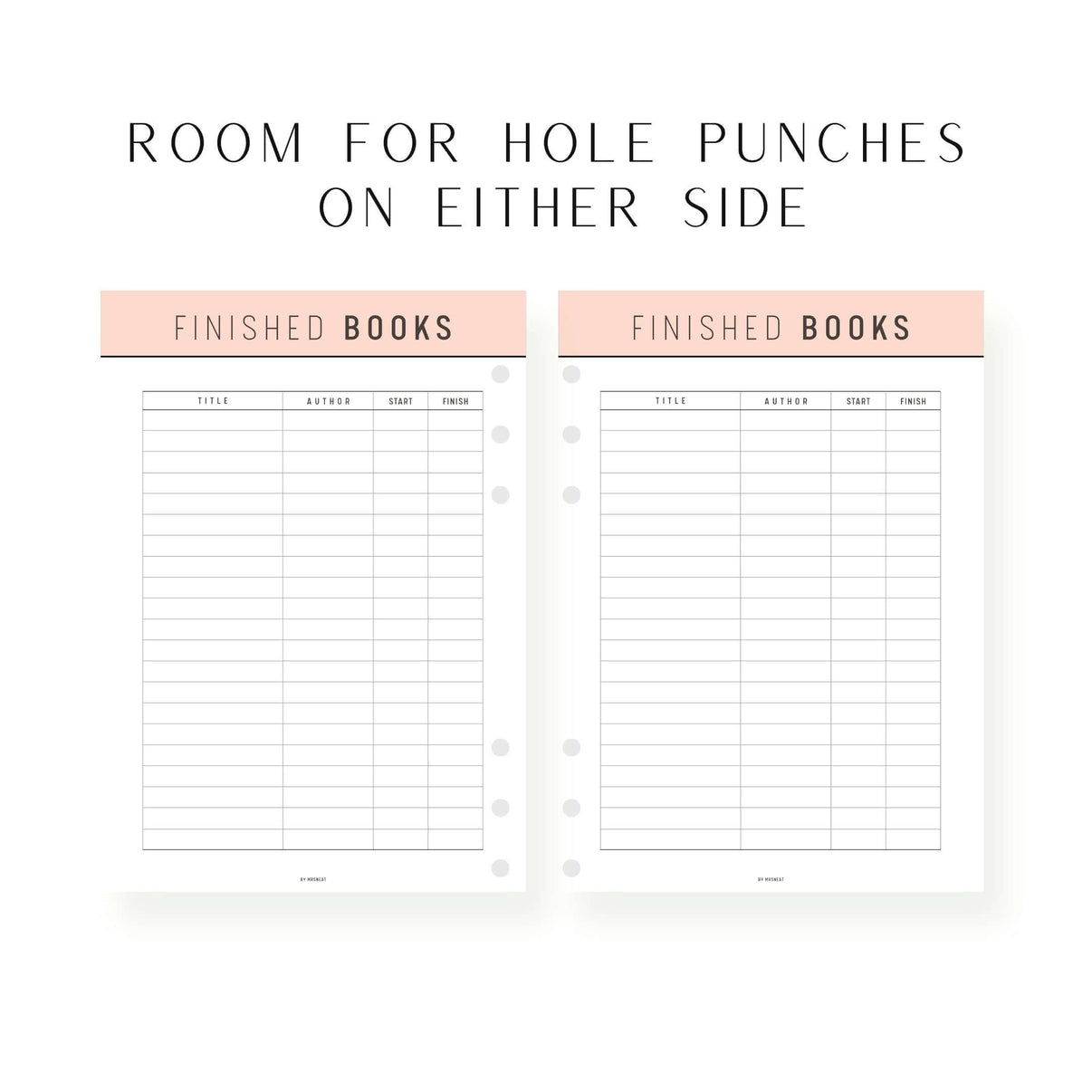 Book Complete List Printable Mrsneat