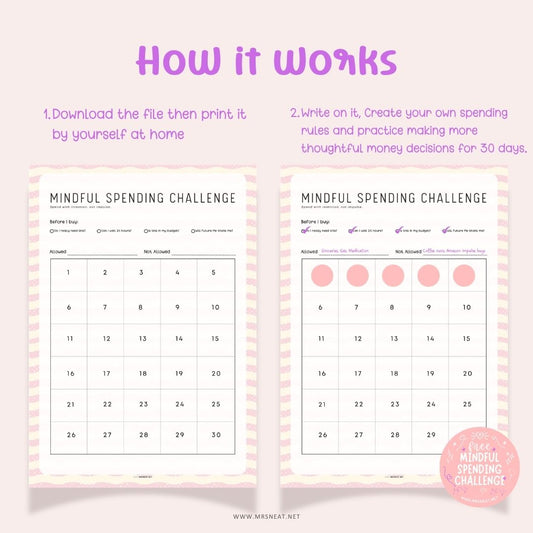 How to use the Mindful Spending Challenge to make more intentional purchases