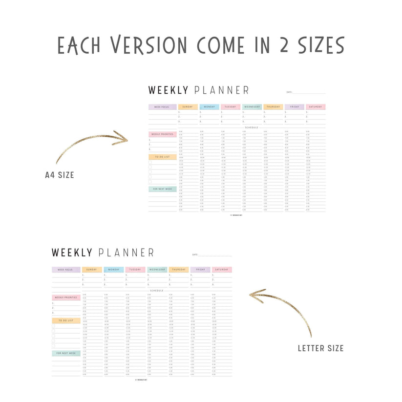 Half Hour Weekly Planner Landscape Template Mrsneat half-hour-weekly-planner-landscape-template-mrsneat