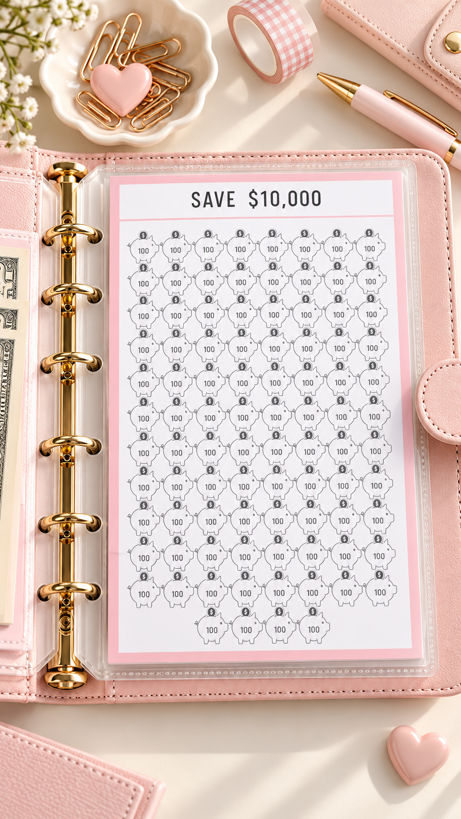 Mini saving Challenge Printable - M175