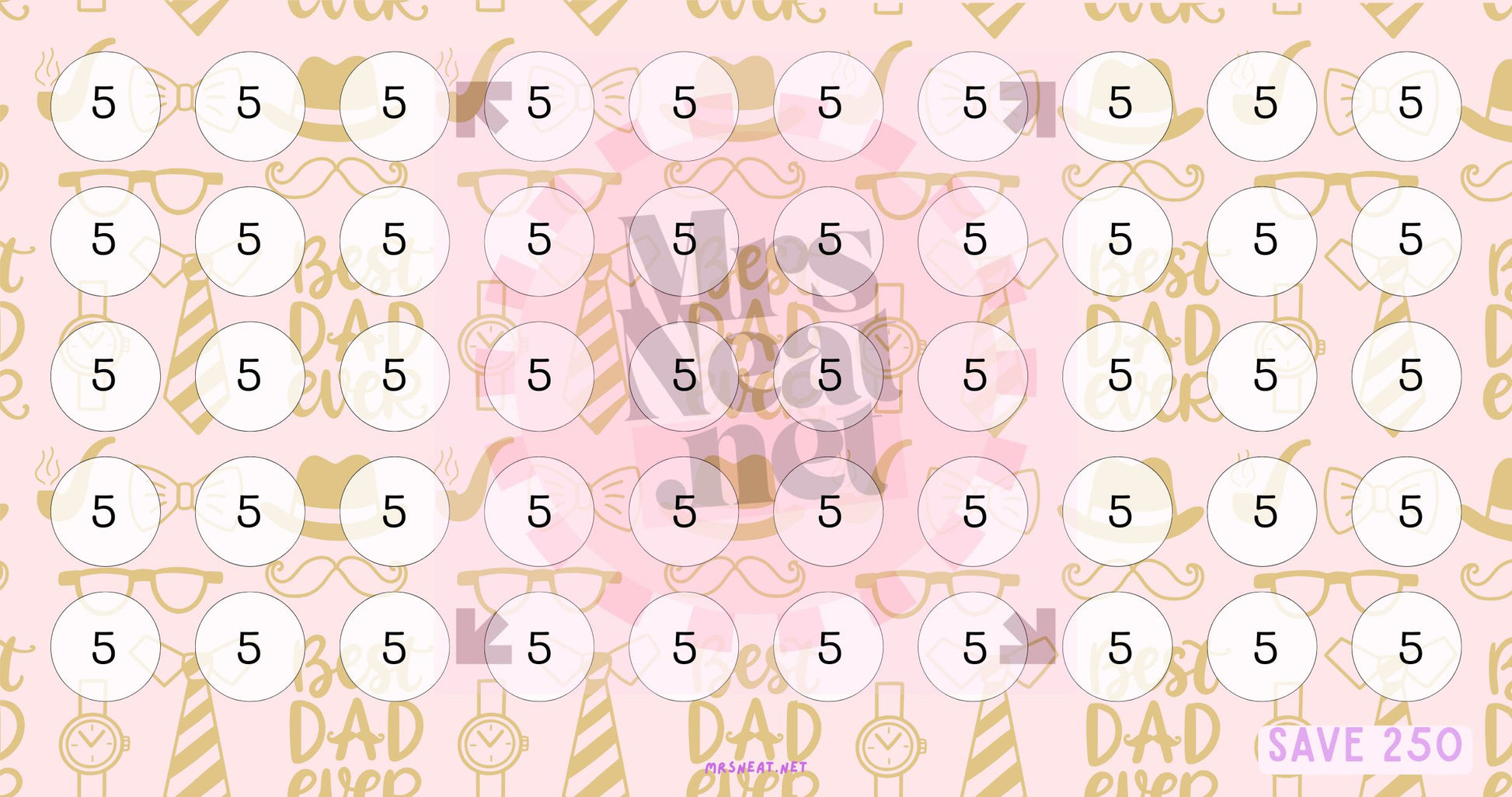 Father Day Fund Savings Challenge, A6, Printable, Colorful, Cute, 6 Challenges, Gift for Daddy, Gift for Father, Budget Tracker, Savings Tracker, Cash Stuffing, Tiny Mini Savings Challenge, Kawaii Savings Challenge, Low Income Savings Challenge, Low income budget tracker