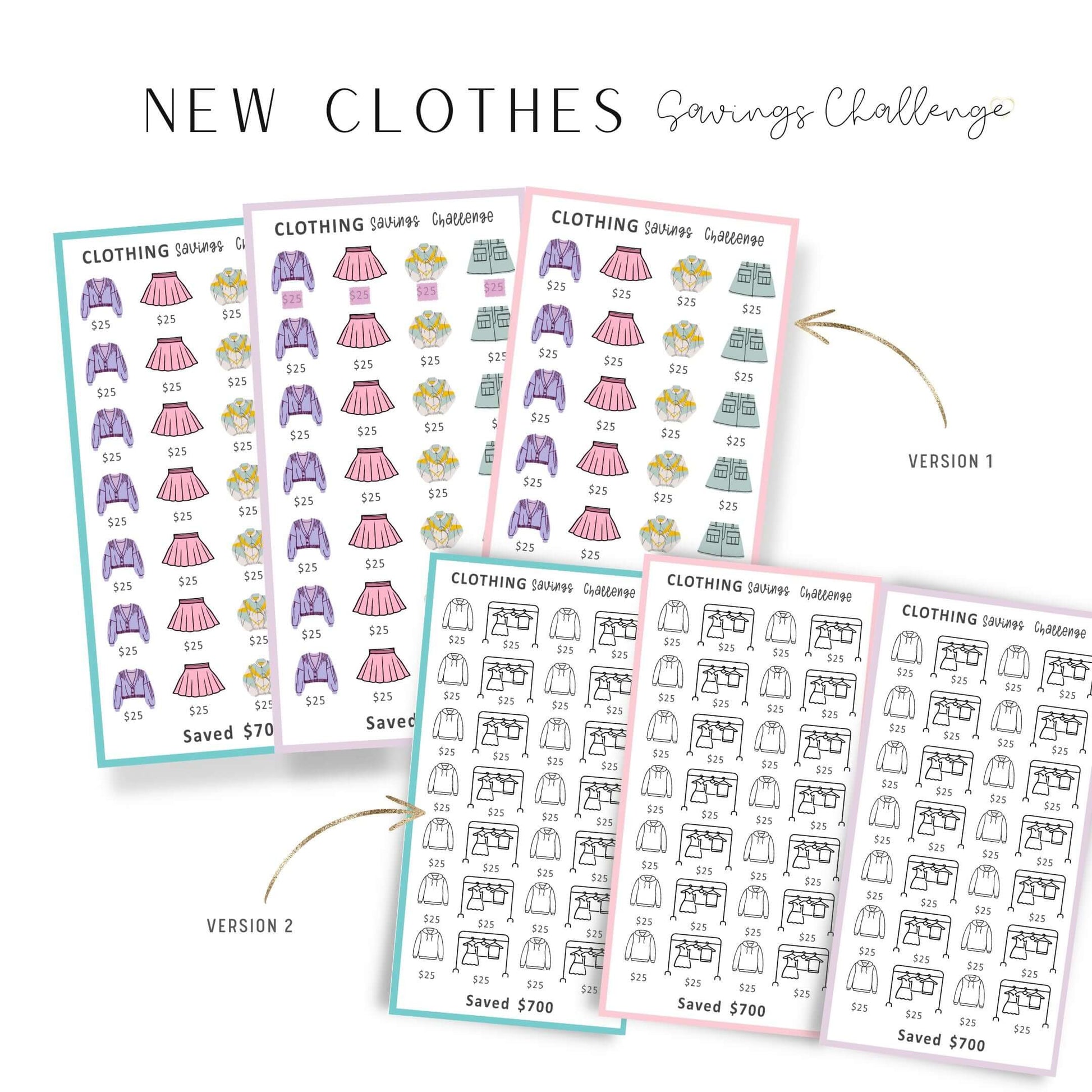 a6-saving-challenge-printable-bundle-m435-mrsneat for Free Printable A6 Savings Challenge A6 Saving Challenge Printable Bundle - M435 – mrsneat for Free Printable A6 Savings Challenge