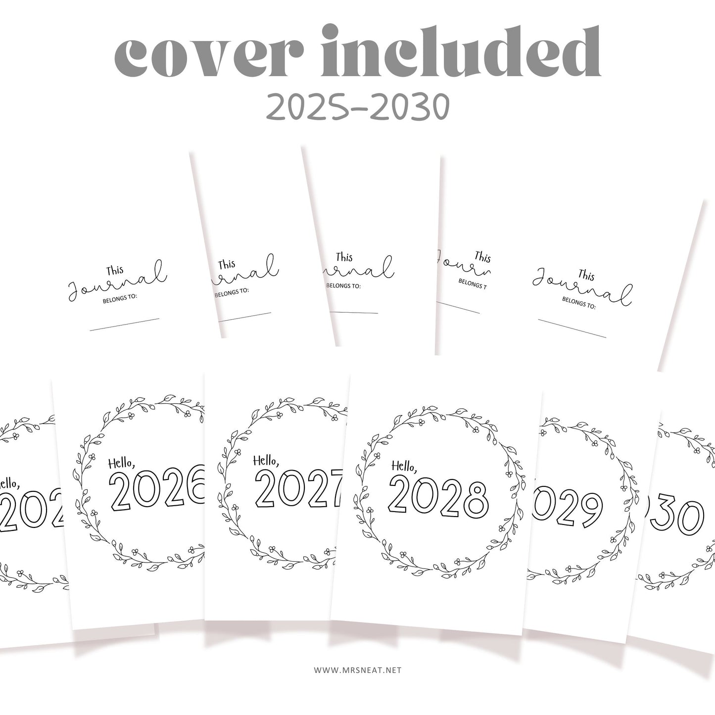 Monthly and Yearly Journal Bundle - M551