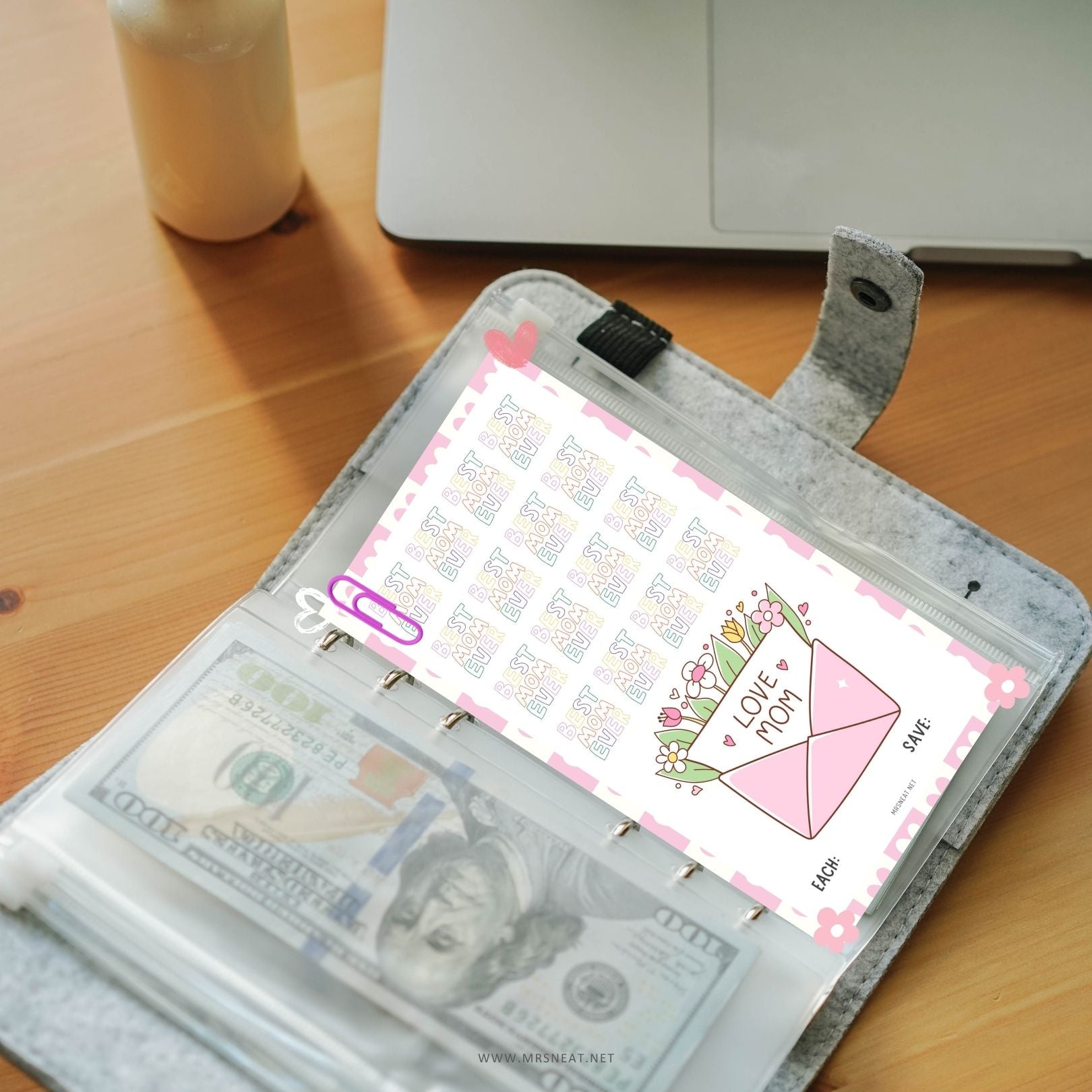 Mother Day Fund Savings Challenge PRINTABLE, A6, 4 Challenges, 4 versions