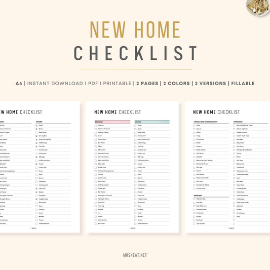 What to bring first when moving to a new house Checklist PDF