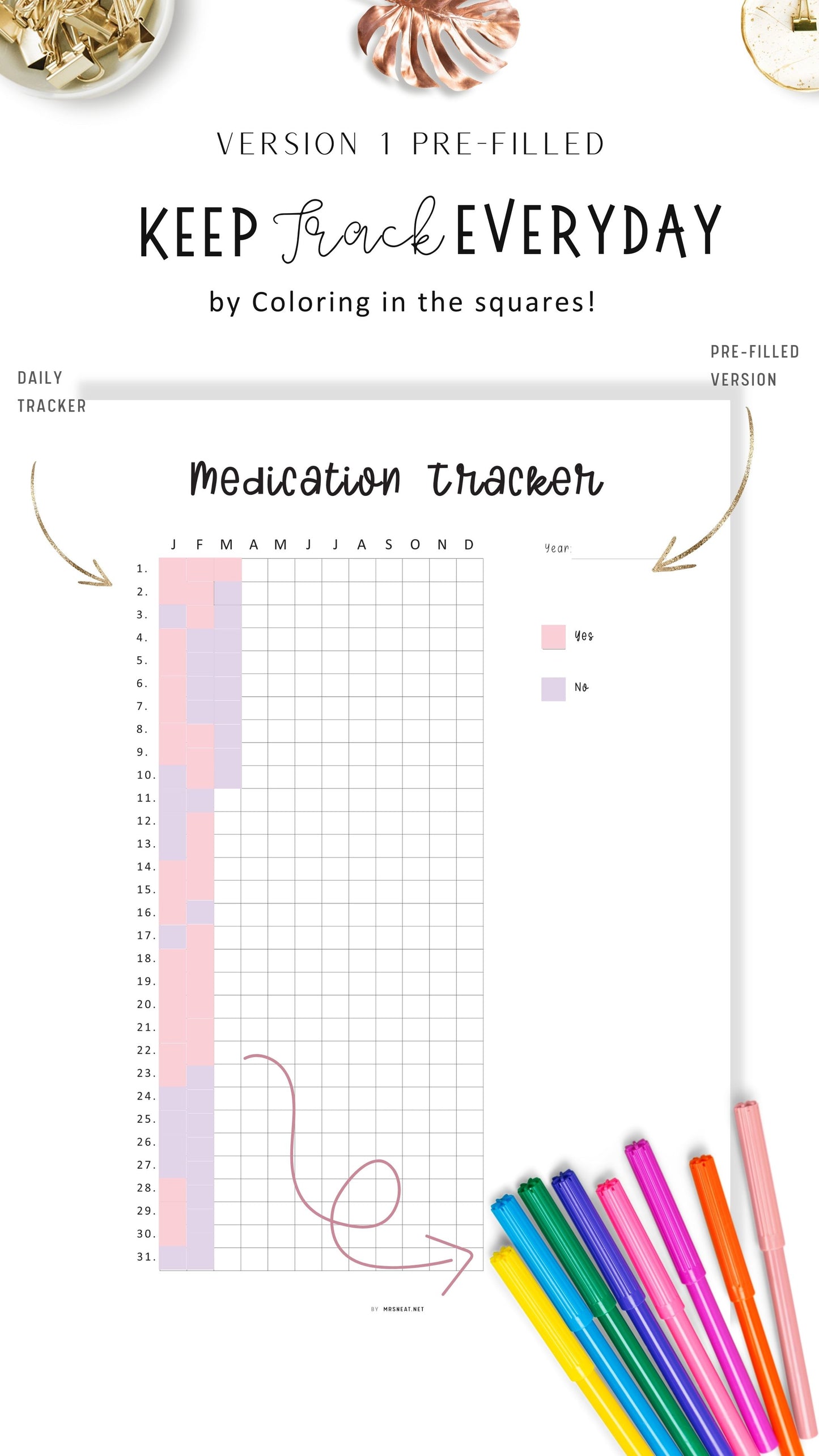 Daily Medication Tracker Template PDF